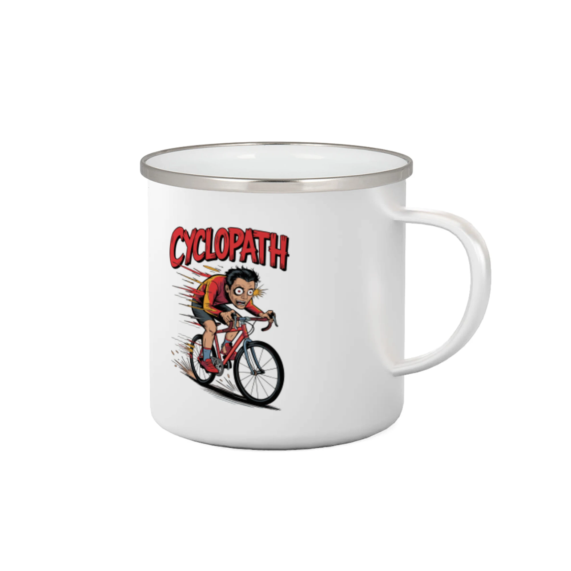 Tričko ako darček pre cyklistu - Cyclopat karikatúra - Plecháčik