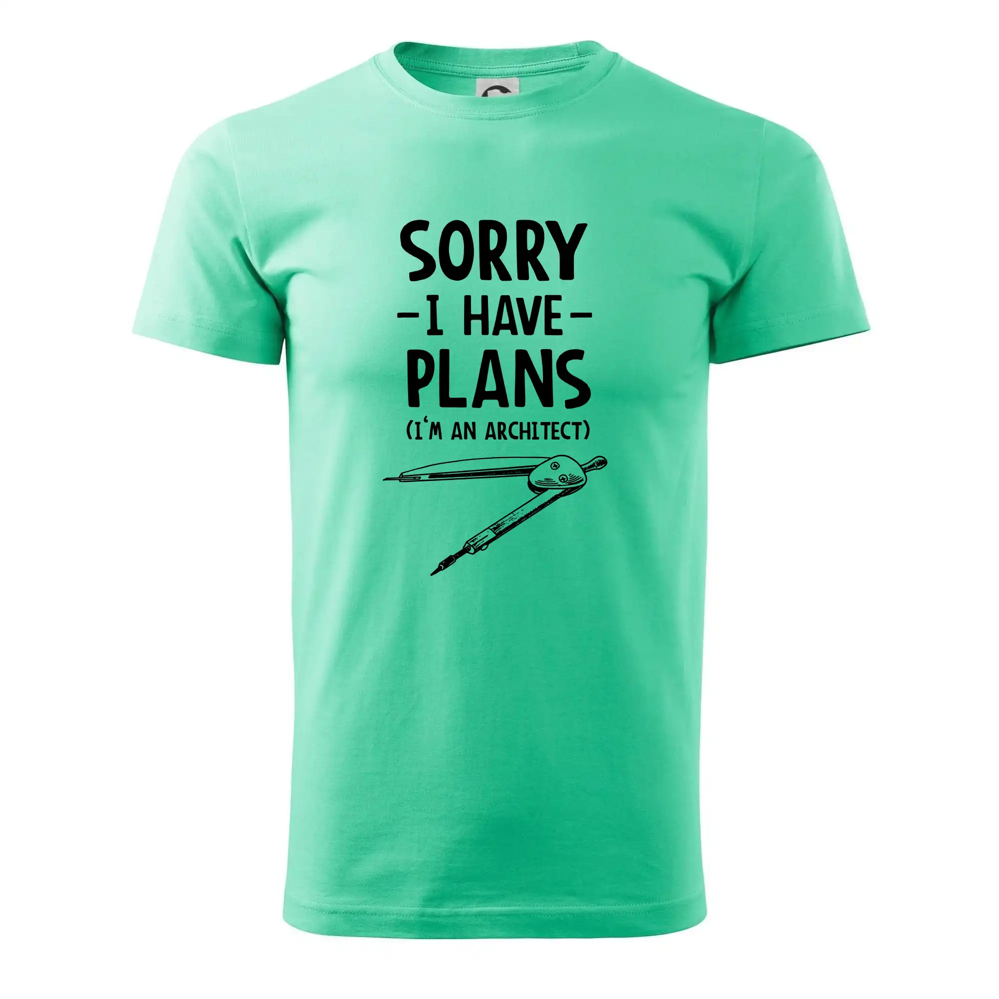 Vtipné tričká do práce - Sorry I have plans - architect - Klasické pánske tričko vyššej gramáže