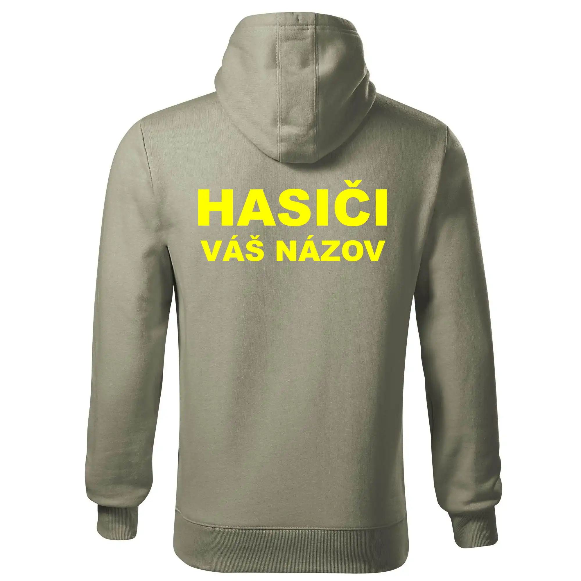 Hasiči - žltý nápis - váš názov zboru