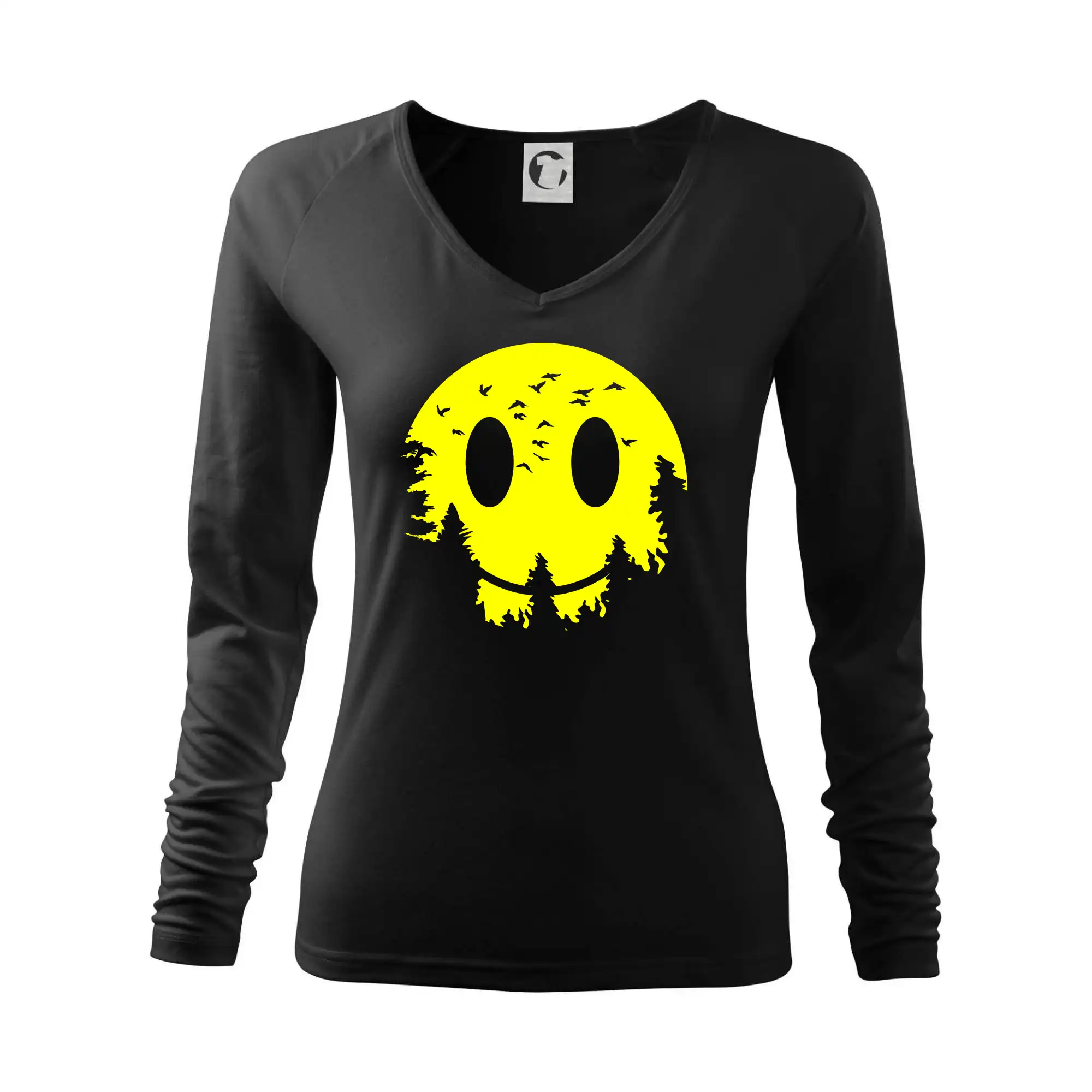 Grafické tričká - Smiley Moon - Tričko dámske Elegance