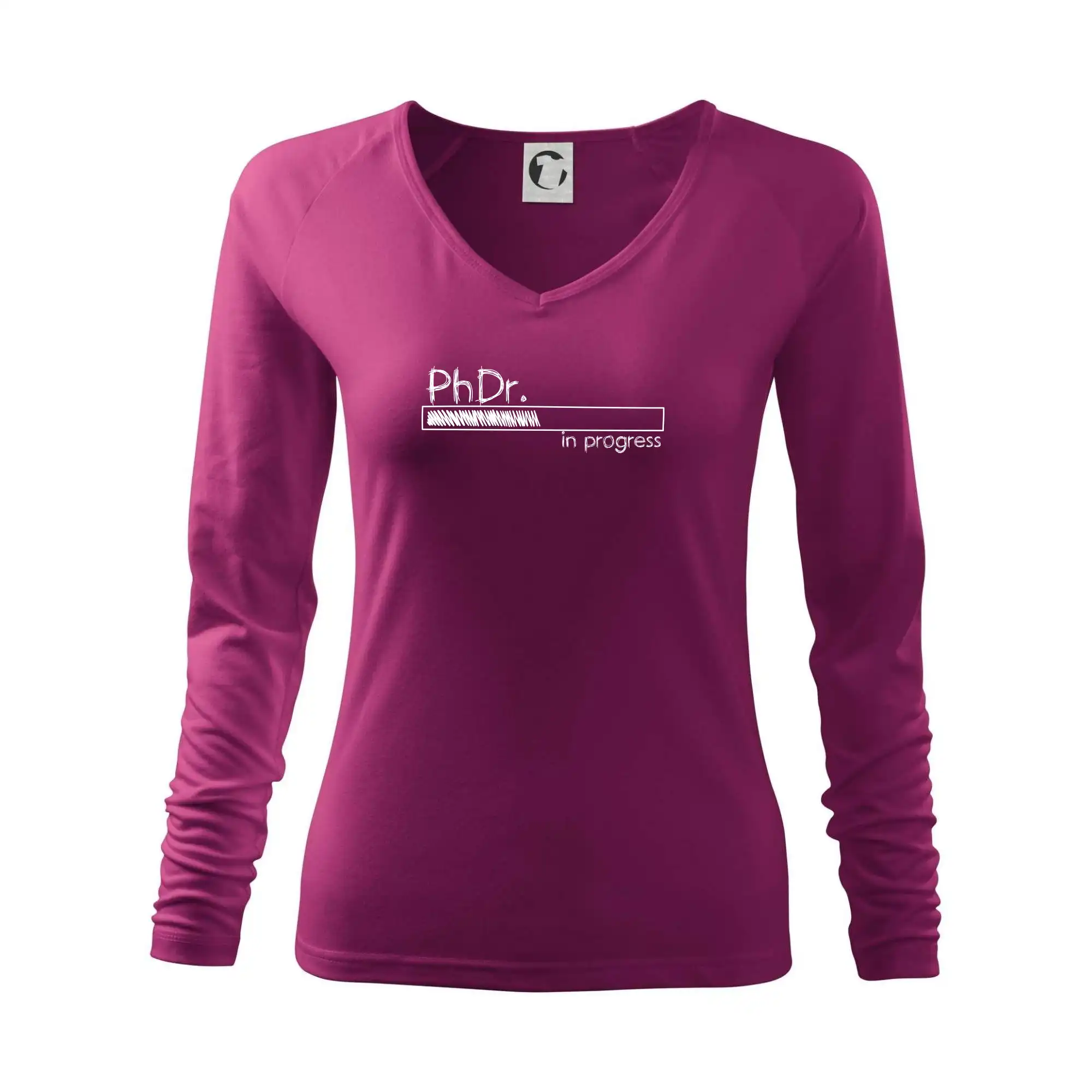 Tričká na ukončenie štúdia - In progress titul PhDr. doktor / doktorka filozofie - Tričko dámske Elegance