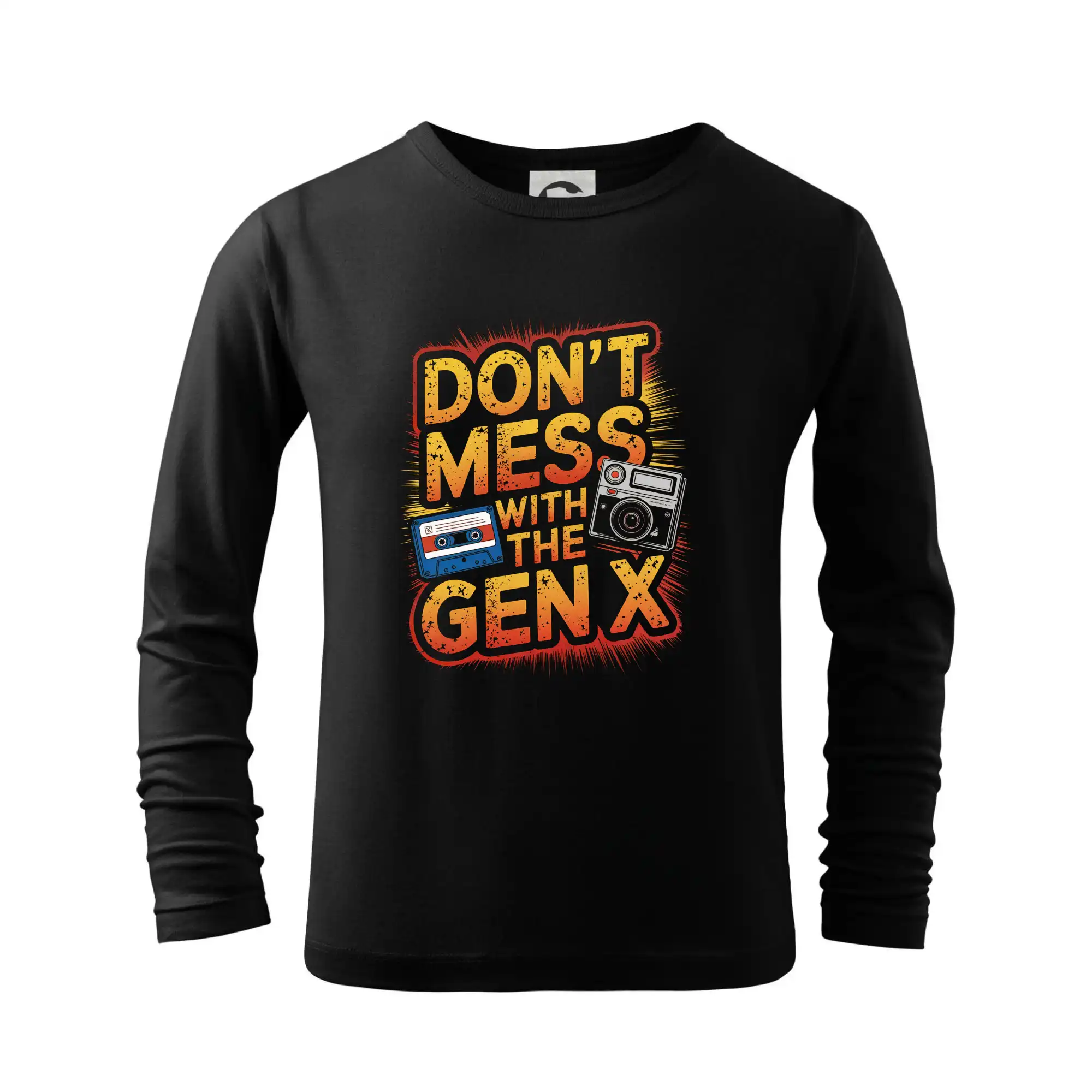 Tričká s motívmi ktoré frčia na internete - Generace X (Gen X) - Dont mess with the GEN X - Tričko detské Long Sleeve