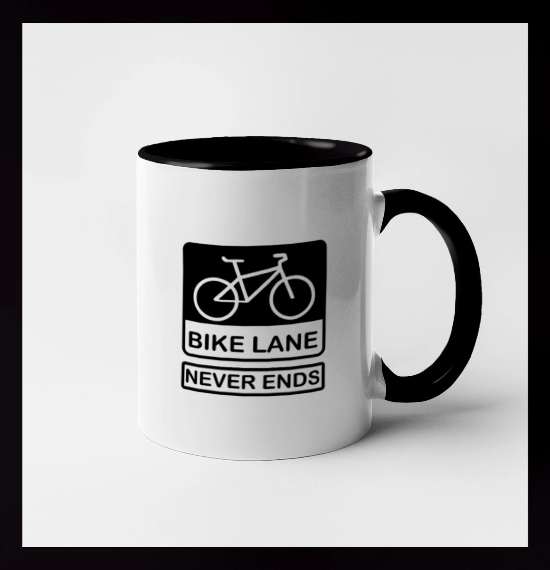 Tričko ako darček pre cyklistu - Bike lane - Hrnček 