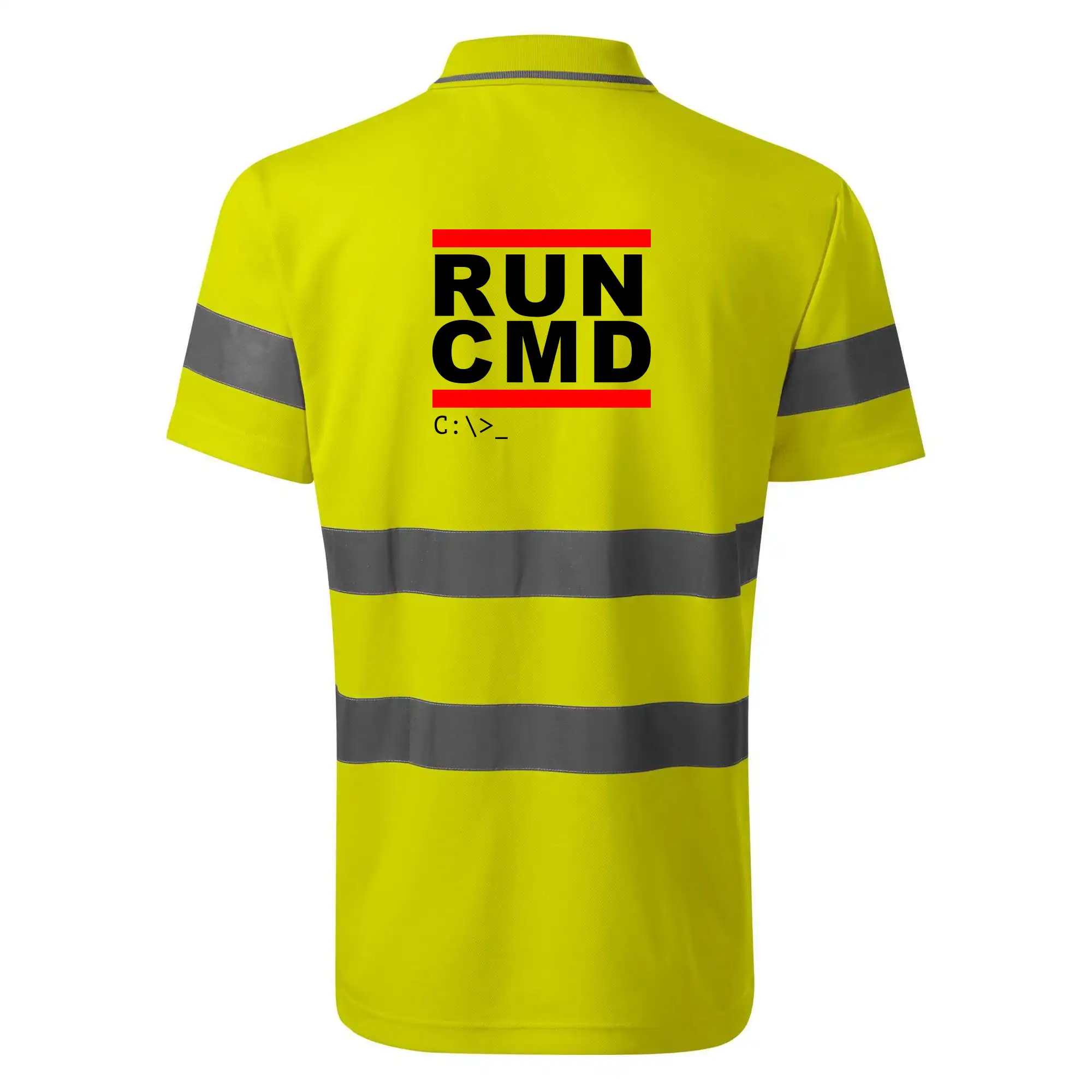 Tričká pre ajťákov - Run CMD - HV Runway 2V9 - Reflexné polokošeľa