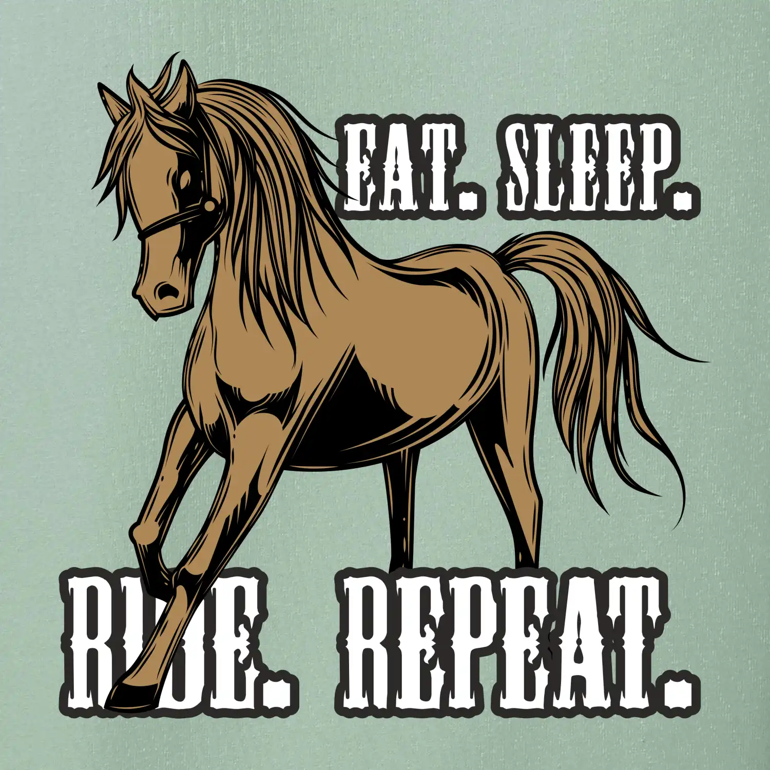 Eat Sleep Ride Repeat Western