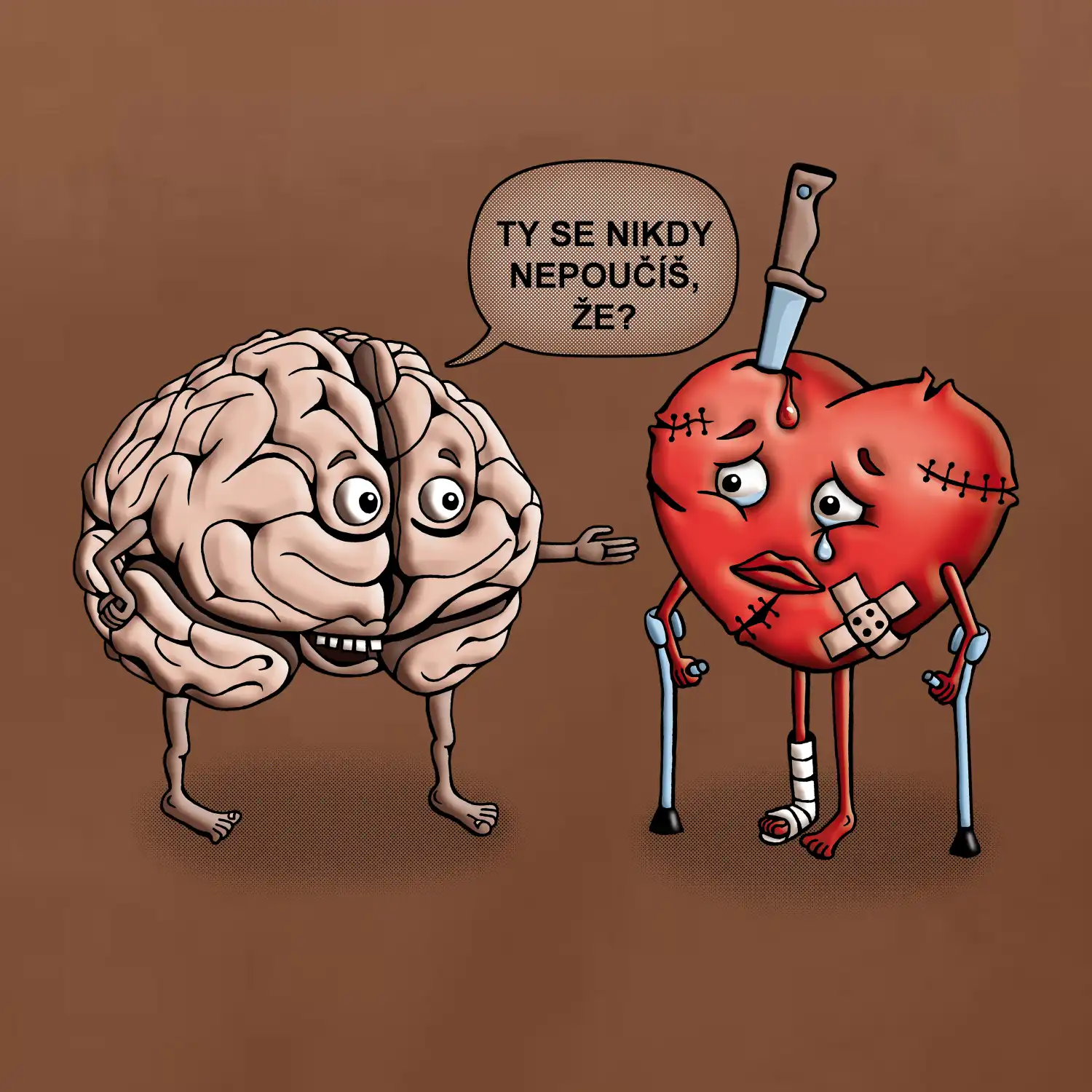 Mozek a srdce - poučení (Hana-creative)