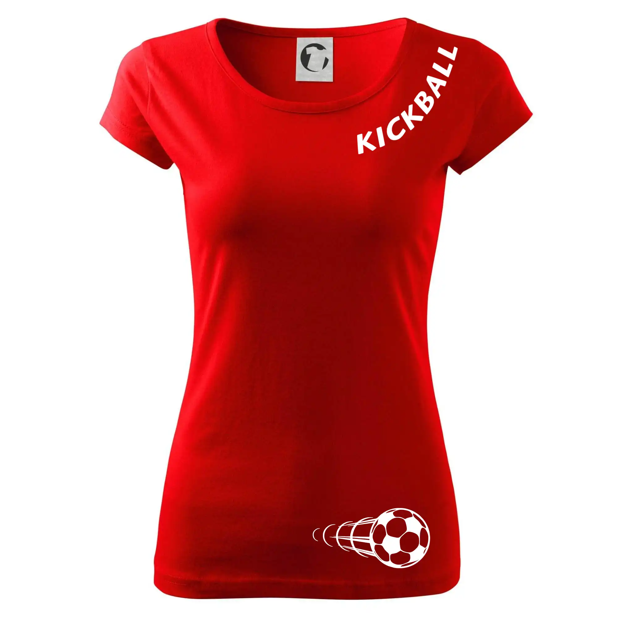 Kickball nápis šikmo