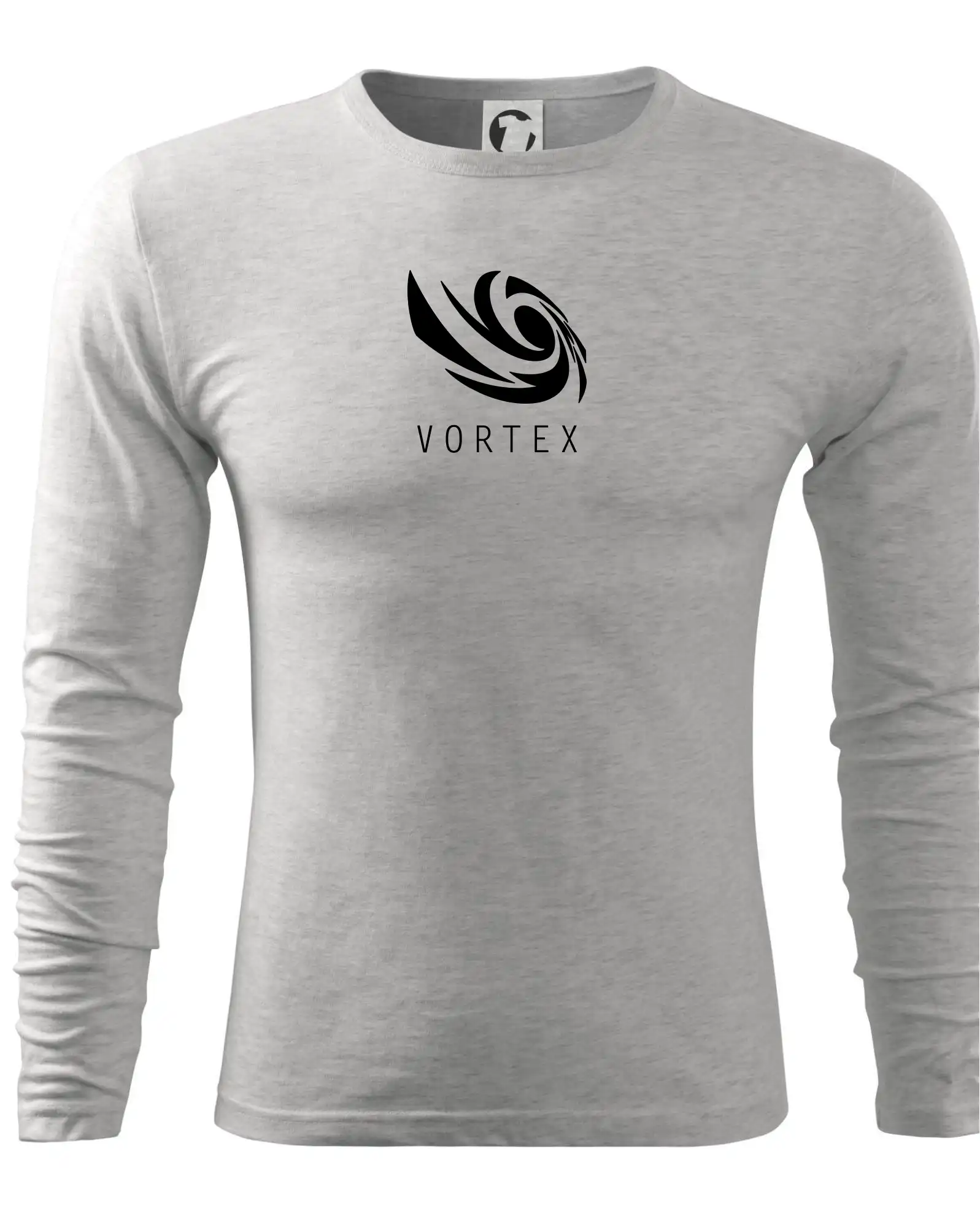 Tričká, mikiny a šiltovky pre Youtubery - Vortex logo jednofarebné - Tričko s dlhým rukávom FIT-T long sleeve