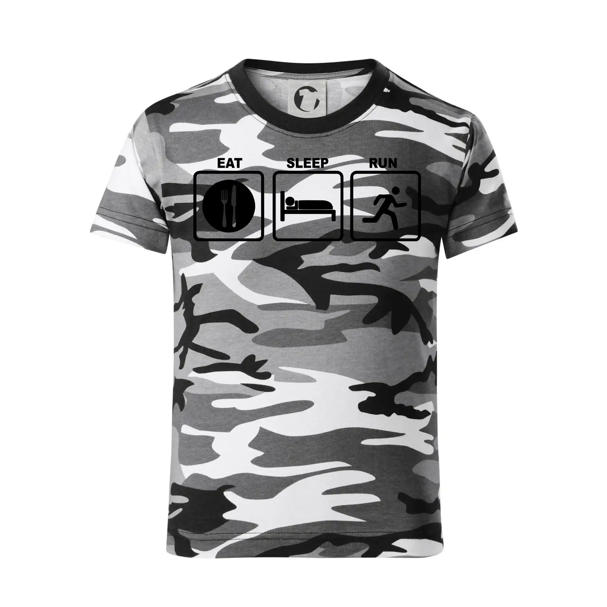 Eat sleep run čtverce