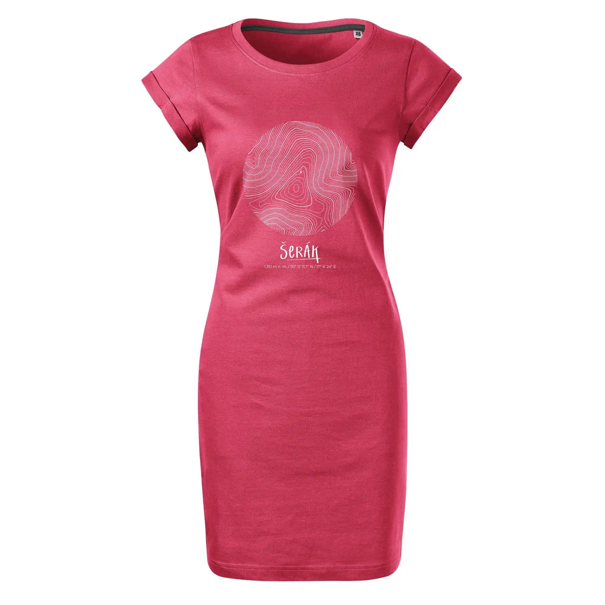 Šerák - vrstevnice v kruhu