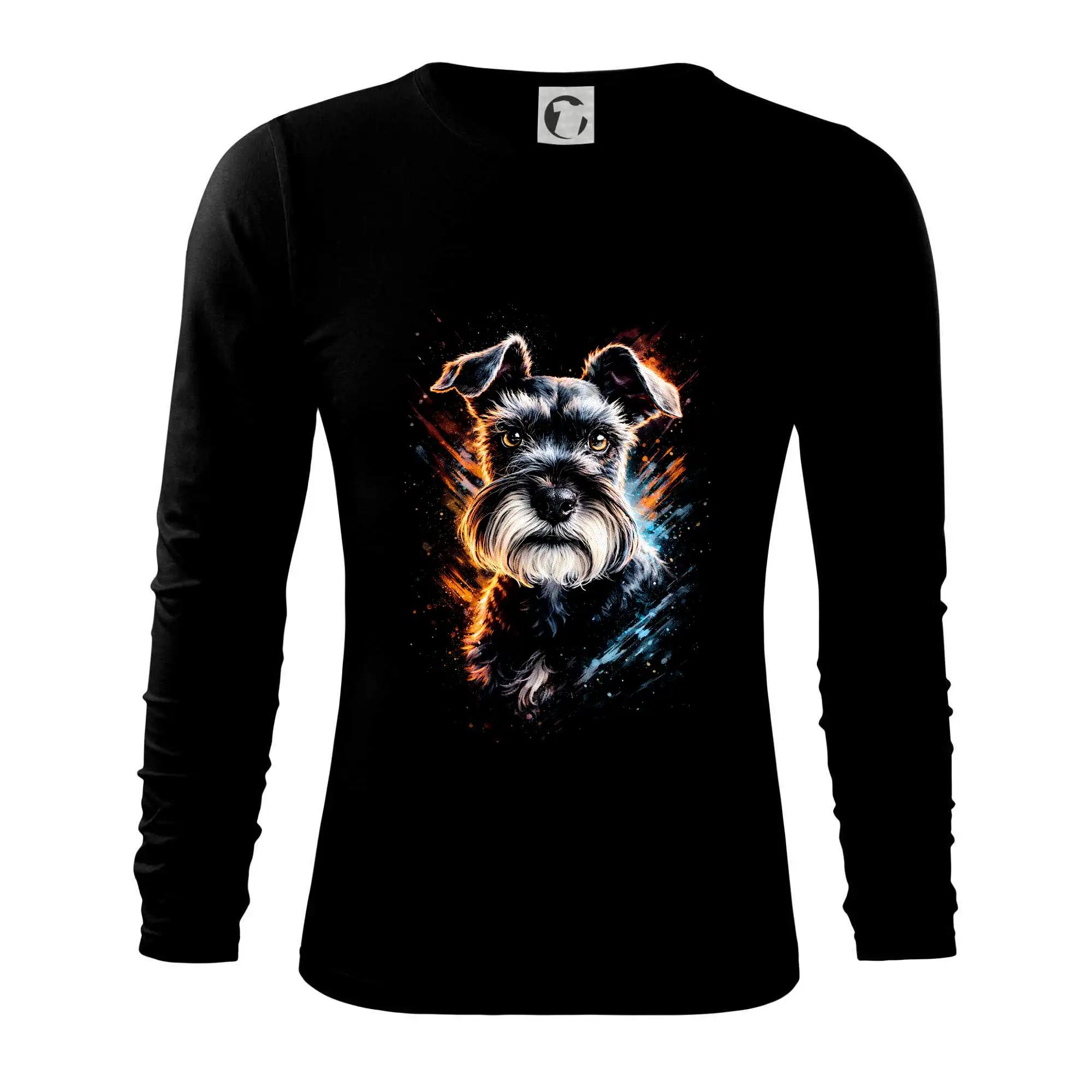 Ostatné psie plemená - Obrázok poltón bradáč malý hlava - Tričko s dlhým rukávom FIT-T long sleeve
