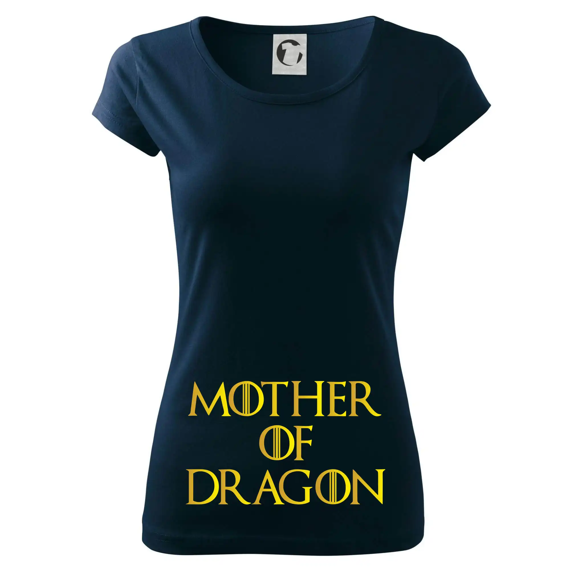 Tričká pre tehotné - Mother of Dragon - Zlatá - Dámske tričko Pure