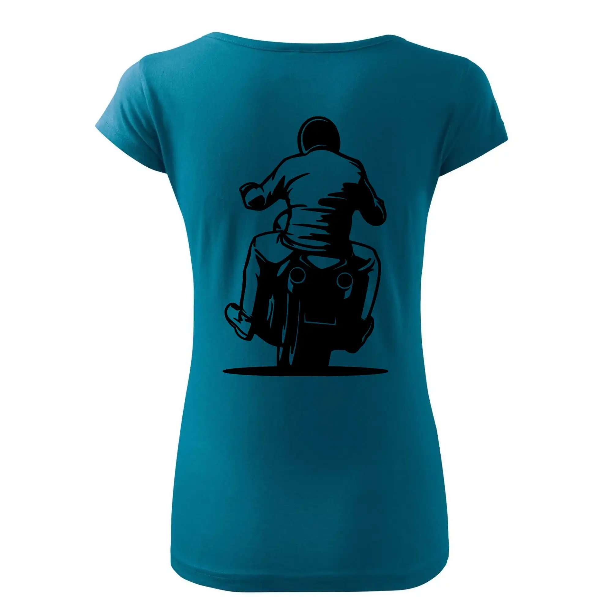 Motorkář na zádech - chopper