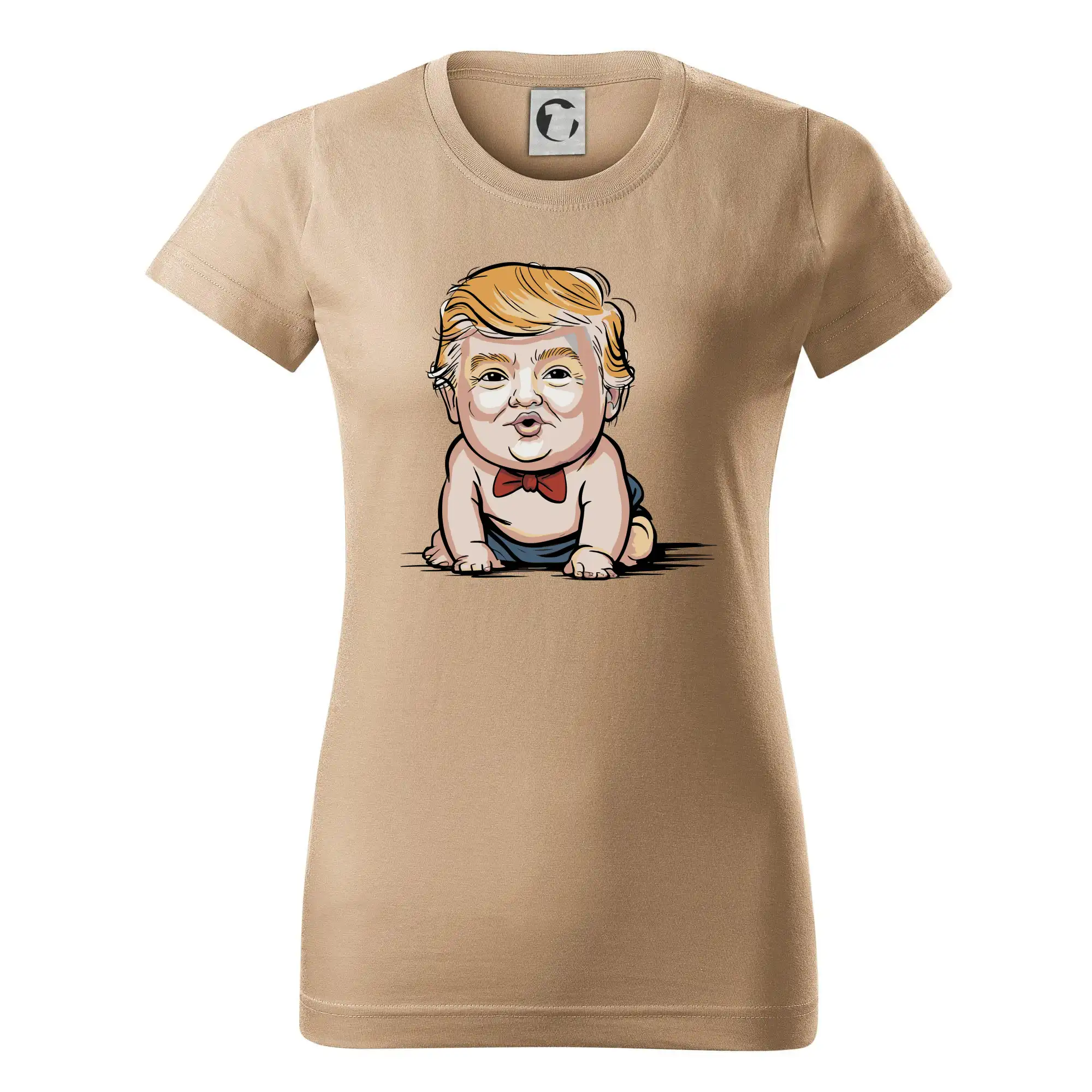 Politické tričká - Baby trump - Dámske tričko basic - ľahko voľnejšie a dlhšie