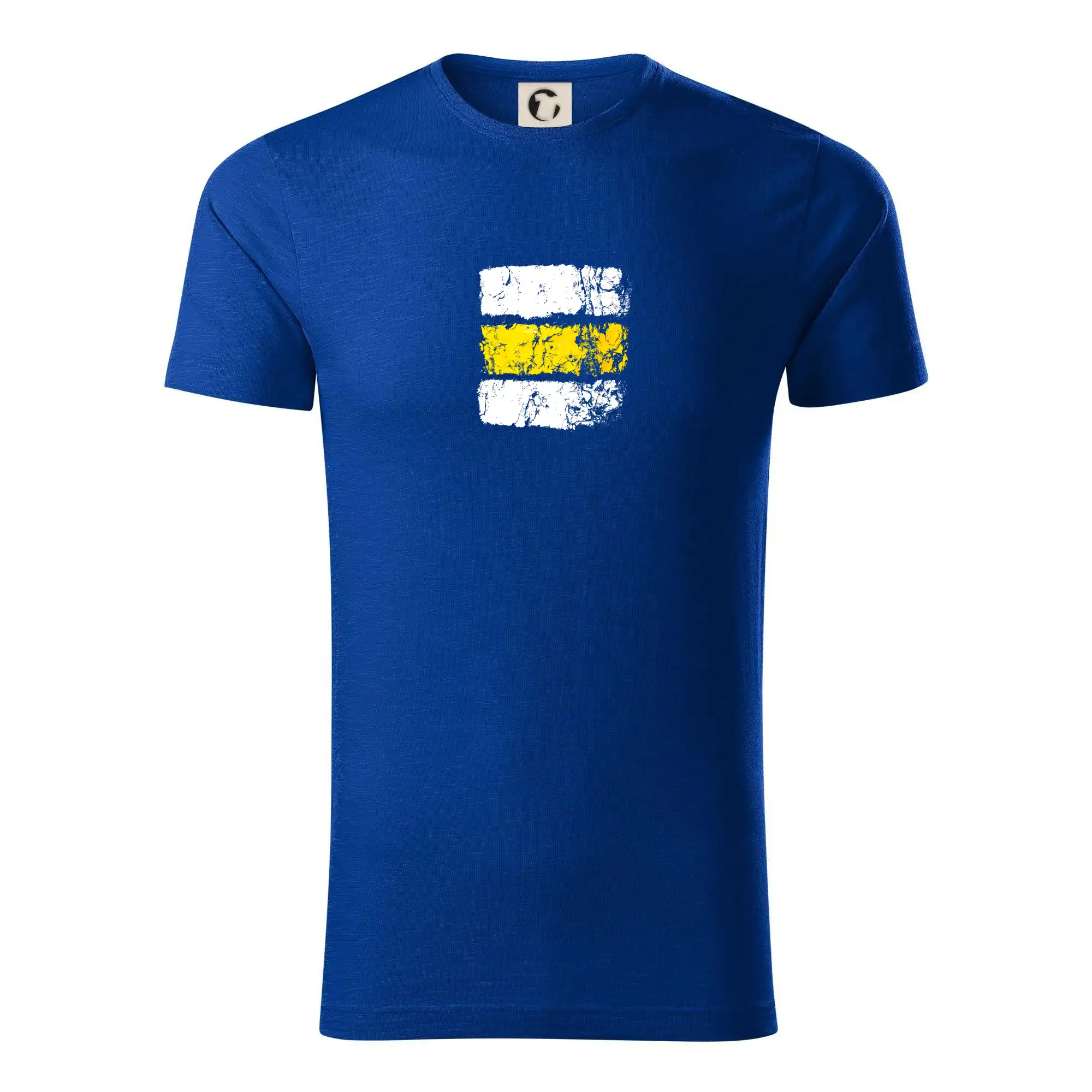 Trička pre cestovateľov - Turistická značka - žltá - Tričko z organickej bavlny