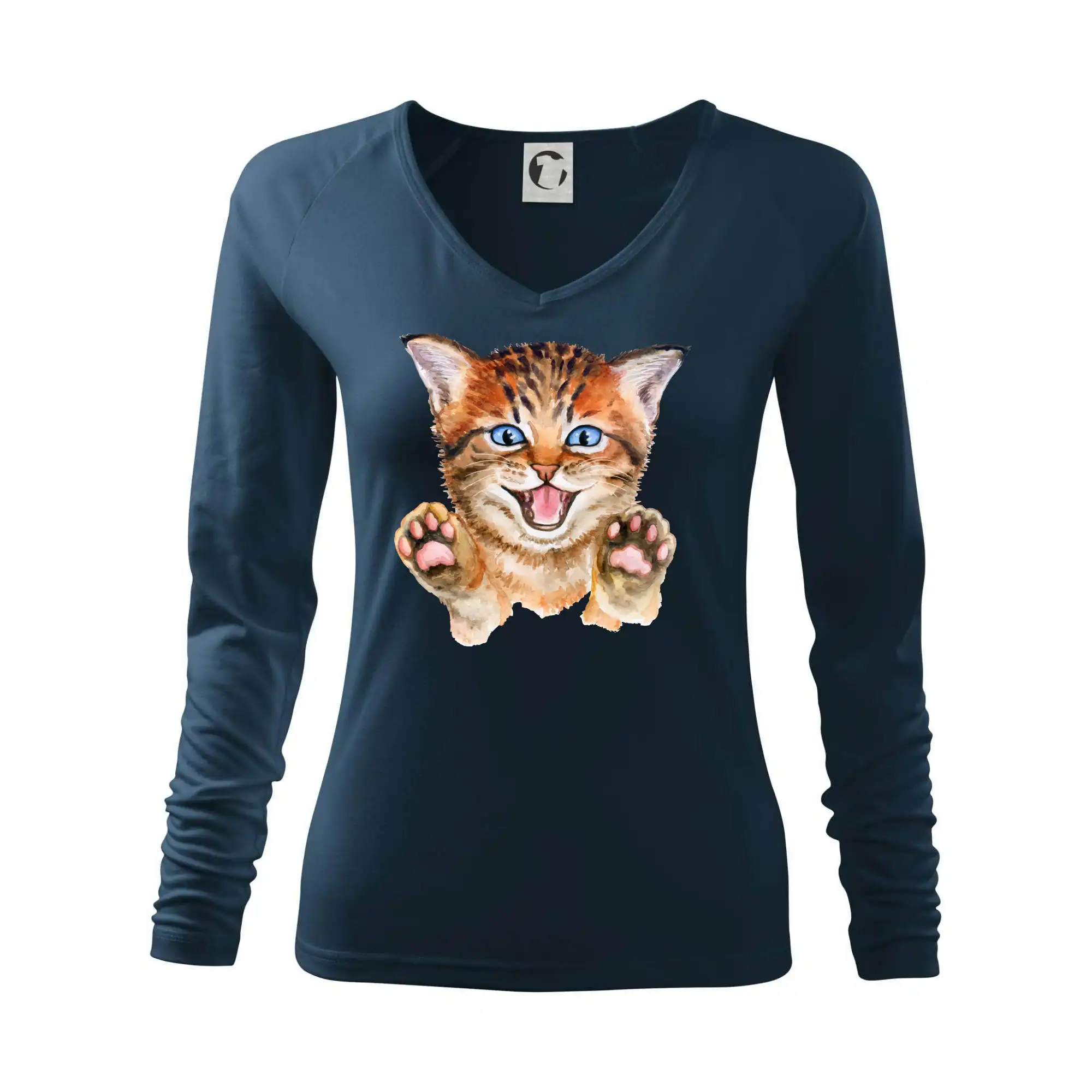 Vtipná tričká s mačkou - Mačka baf - Tričko dámske Elegance