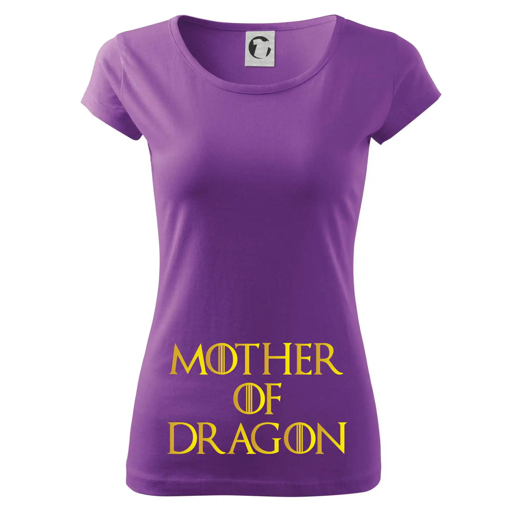 Tričká pre tehotné - Mother of Dragon - Zlatá - Dámske tričko Pure