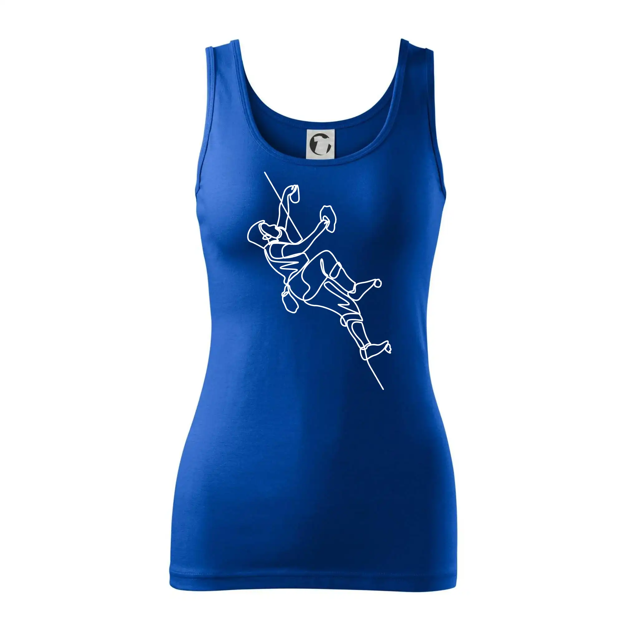 Lezecká stěna jedním tahem