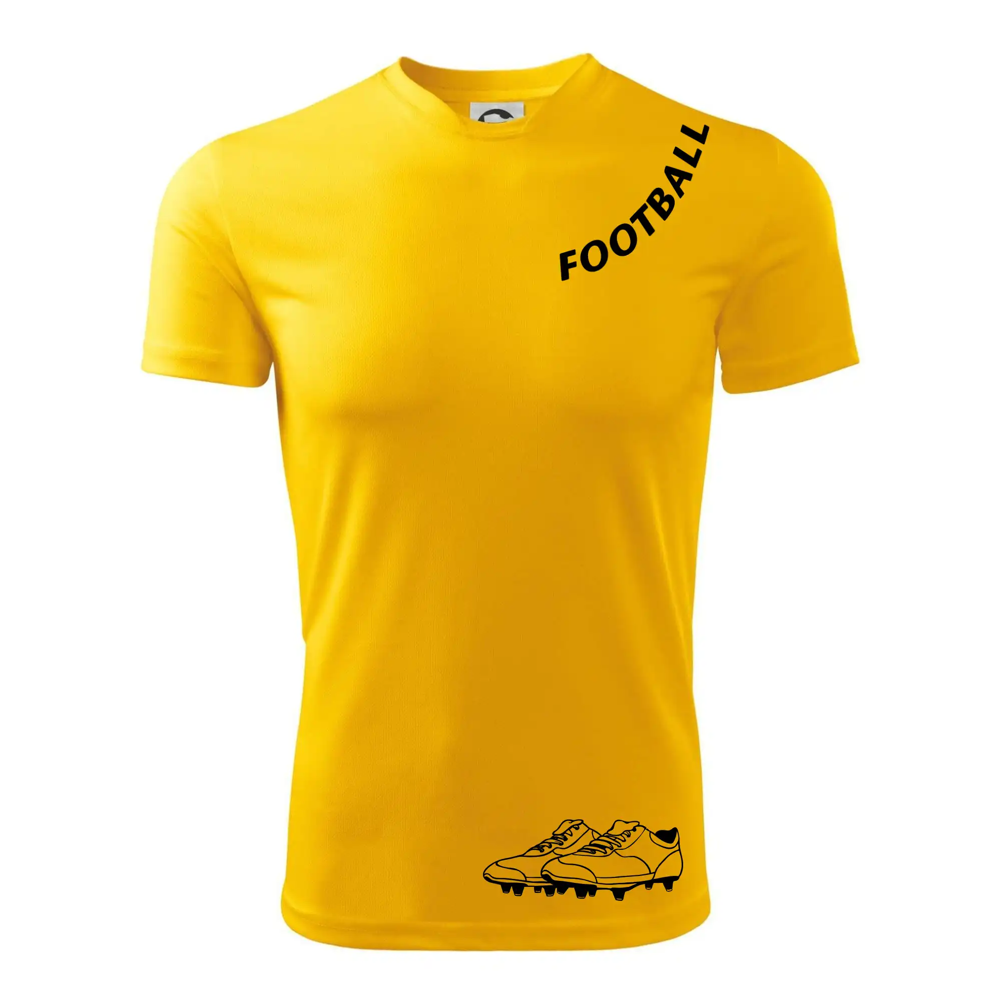 Tričká pre futbalistov - FOOTBALL nápis šikmo - Detské tričko športové