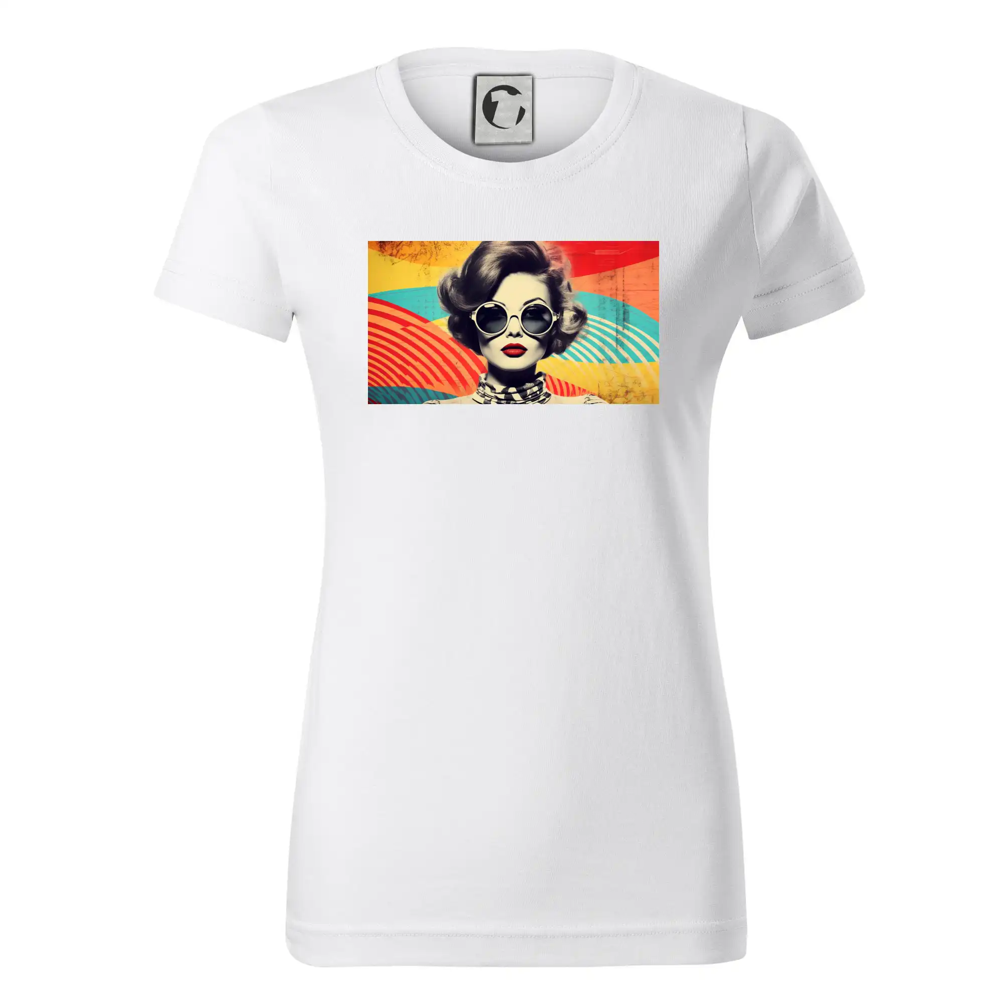 Grafické tričká - Retro žena - Dámske tričko basic - ľahko voľnejšie a dlhšie