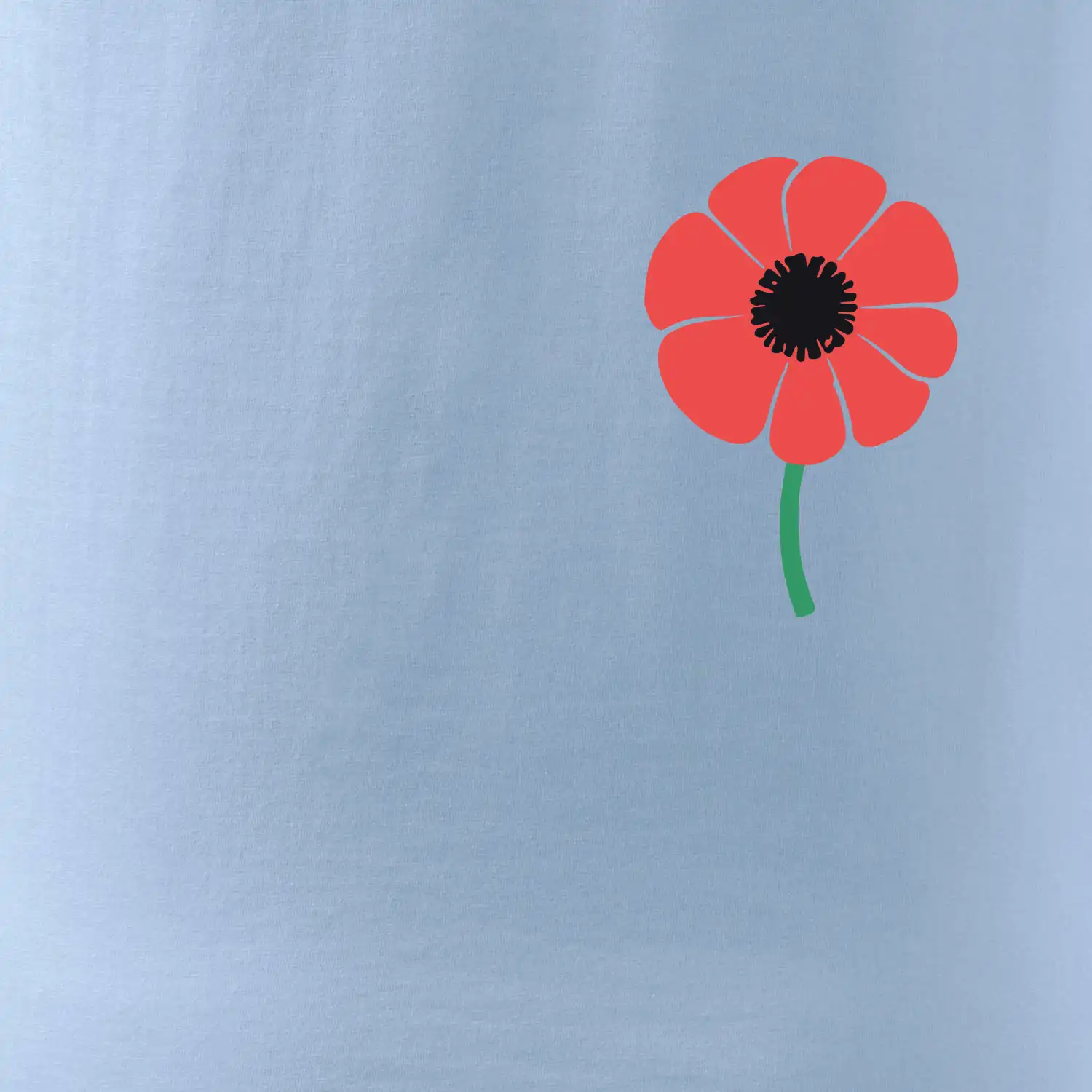 Vlčí mák ikonka na prsu