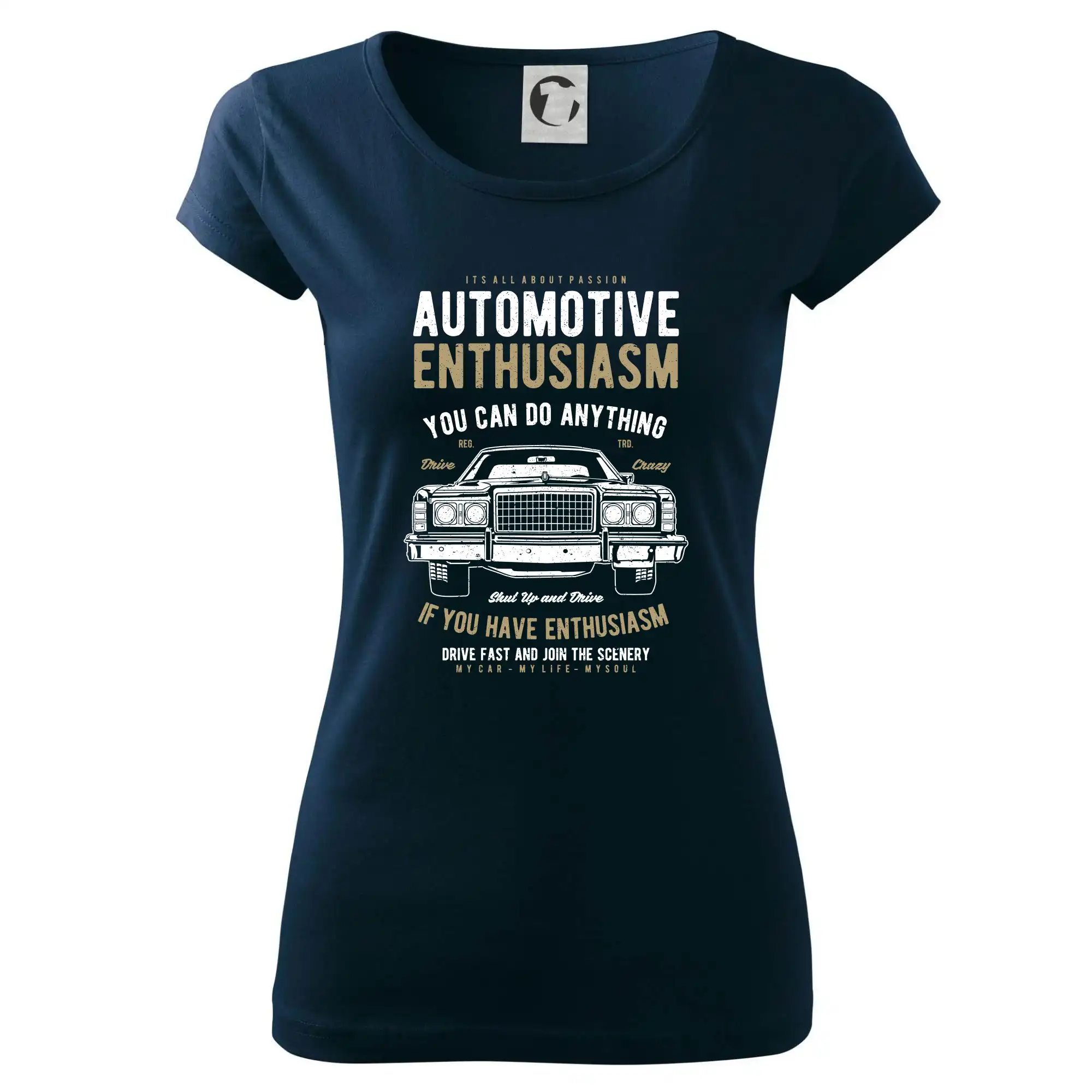 Auto tričká - Automotive Enthusiasm - Dámske tričko Pure