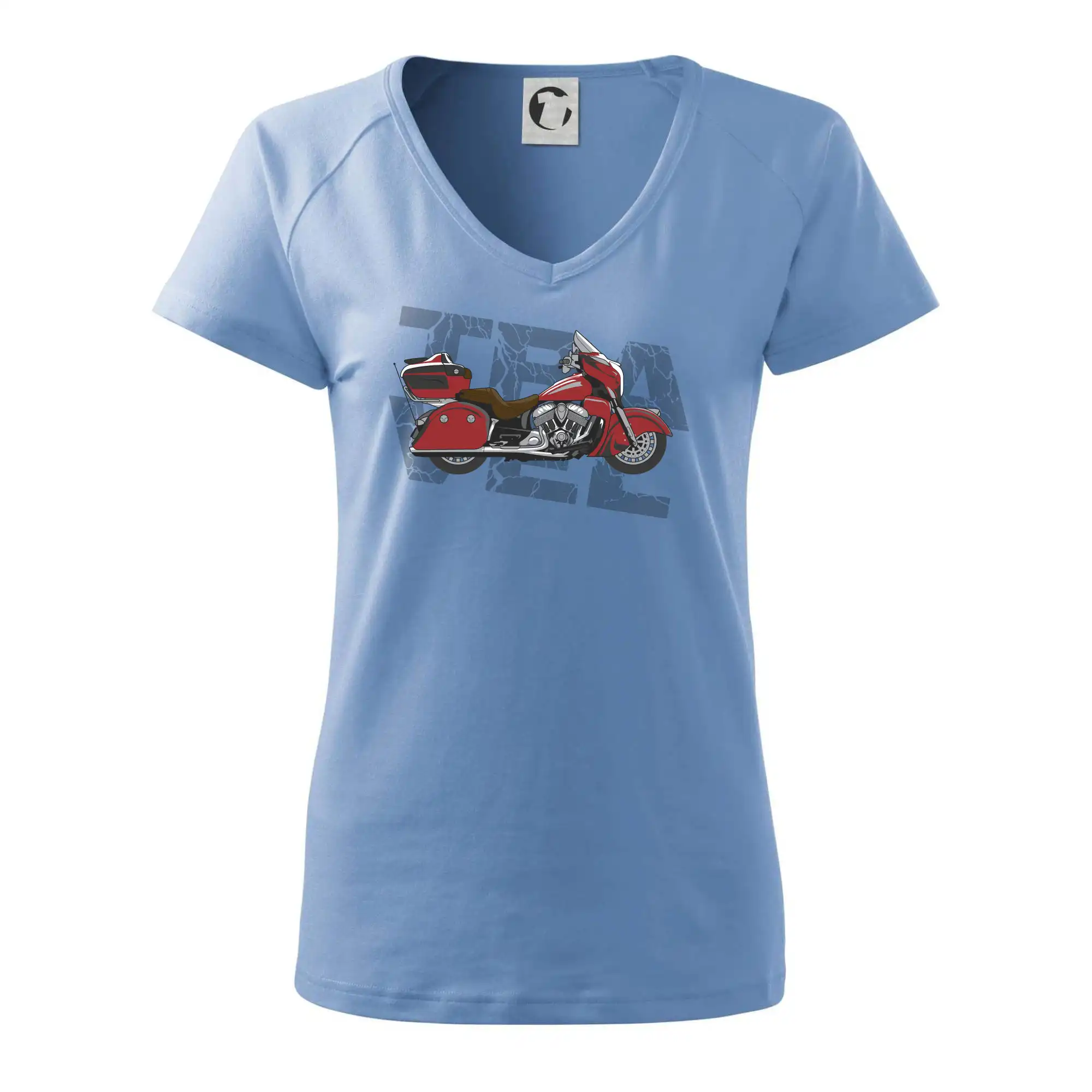 Cestovní motorka Amerika červená