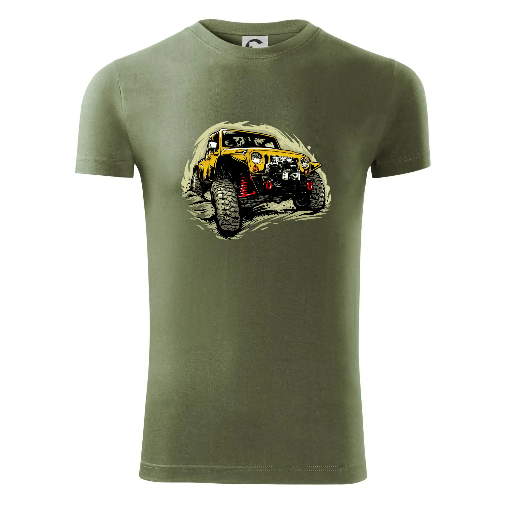 Žlutý offroad s navijákem