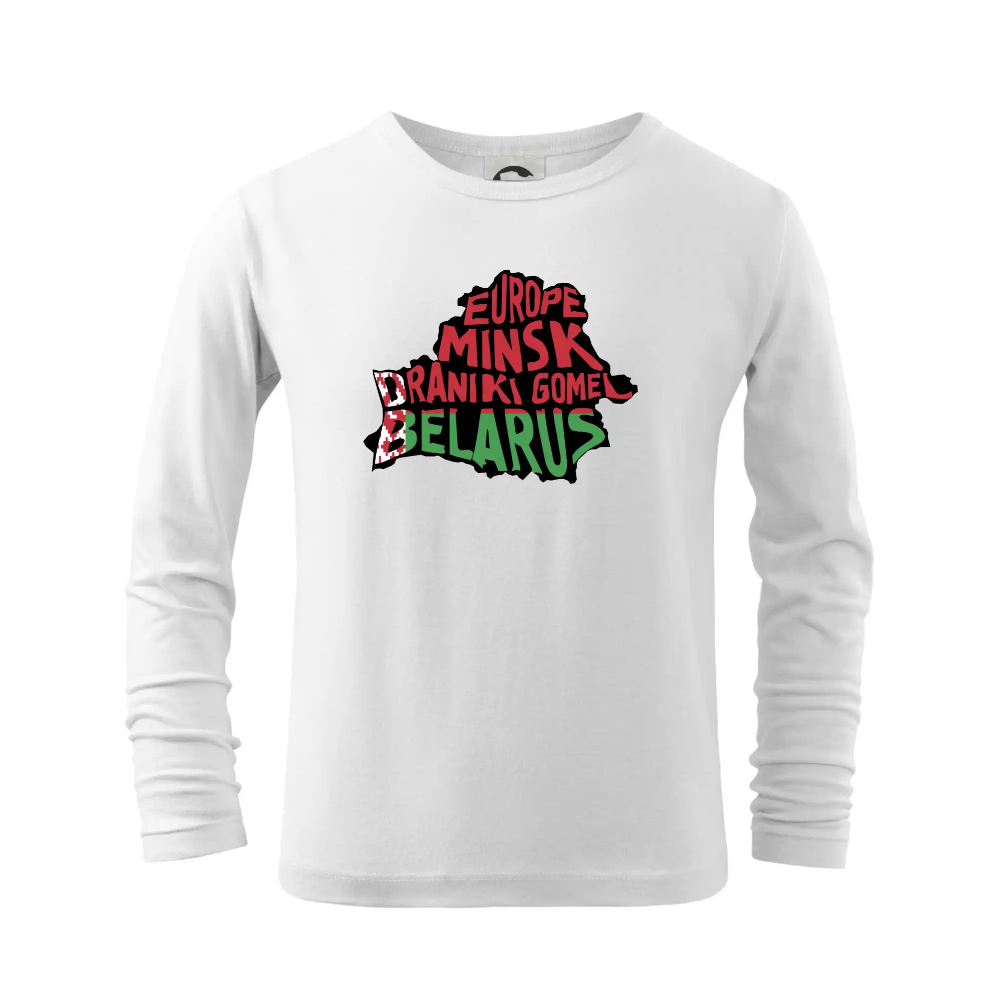 Ostatné mestá / miesta - Mapy - názvy miest - Belgicko - Tričko detské Long Sleeve