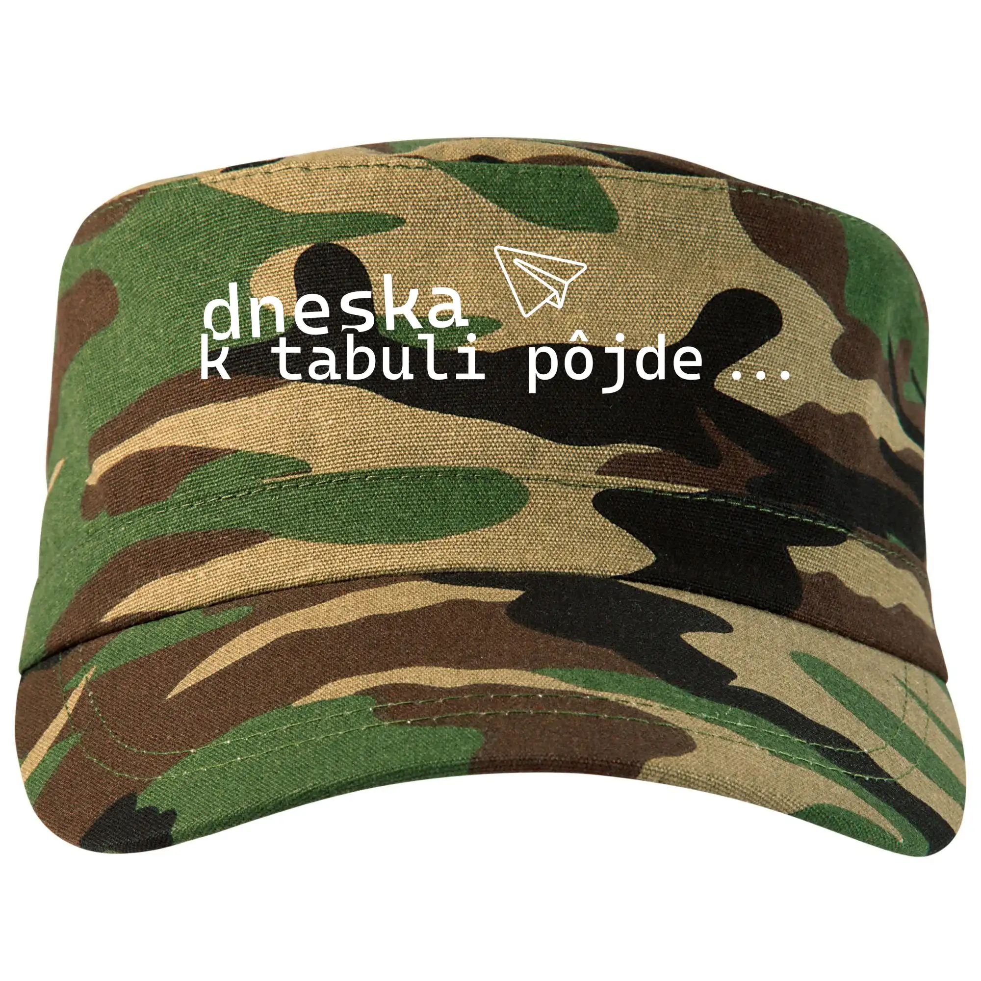 Učiteľské tričká - Dneska k tabuli pôjde - Šiltovka CAMO