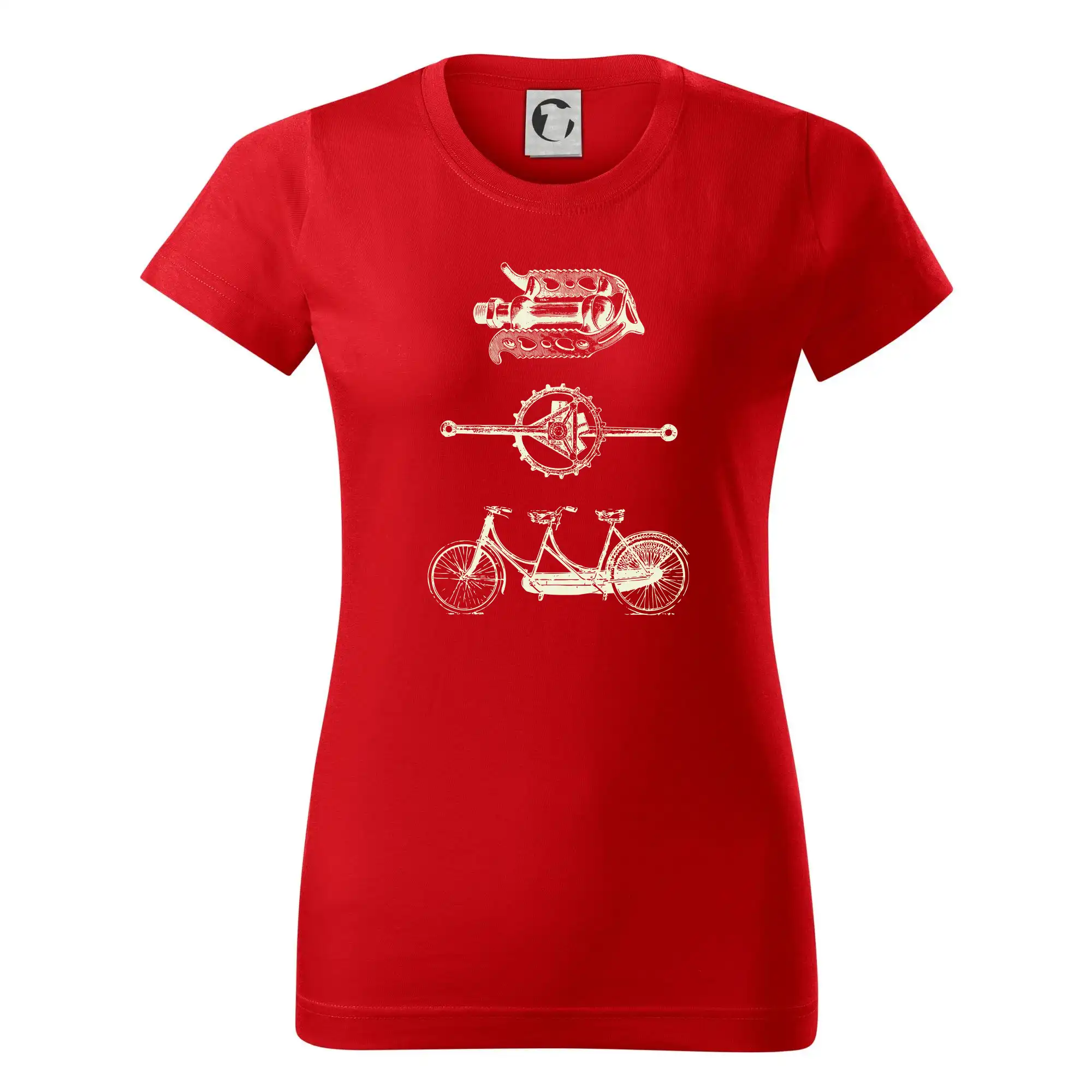 Tričko ako darček pre cyklistu - Cycling vintage - Dámske tričko basic - ľahko voľnejšie a dlhšie