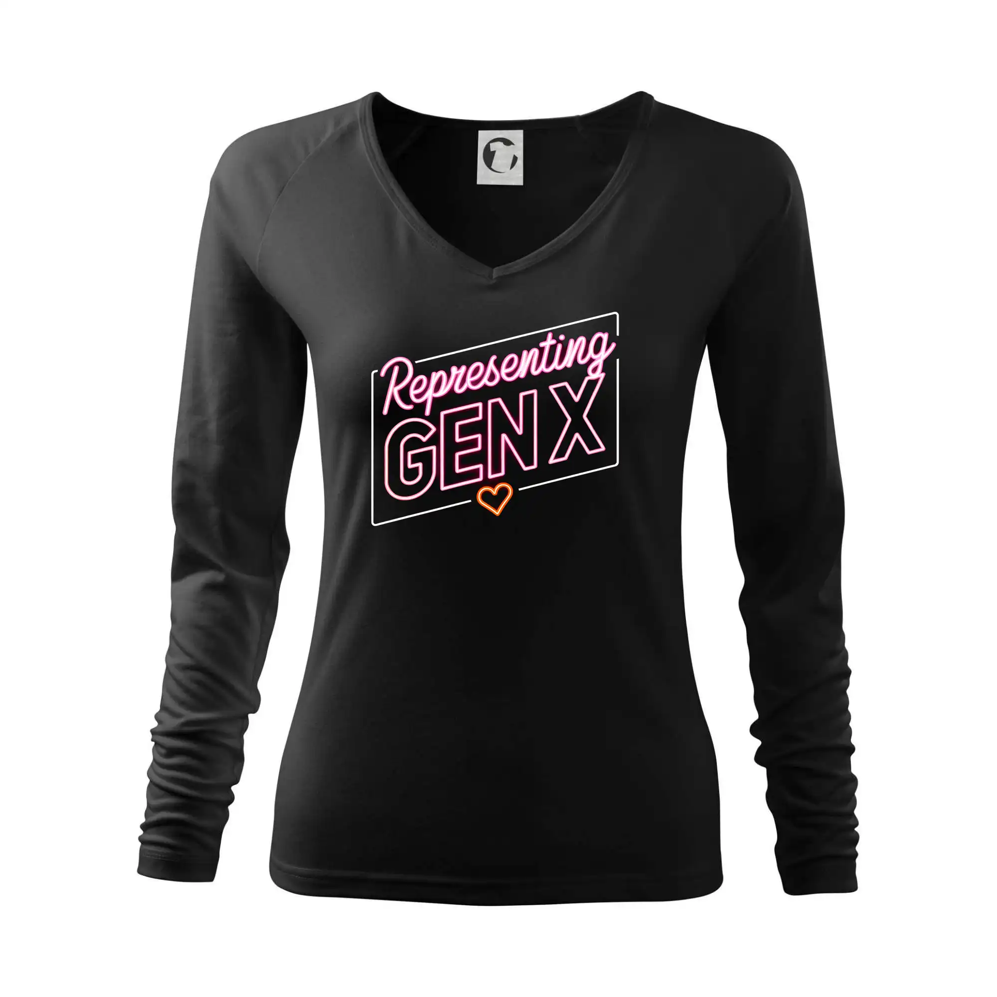 Tričká s motívmi ktoré frčia na internete - Generace X (Gen X) - Representing GEN X neon - Tričko dámske Elegance