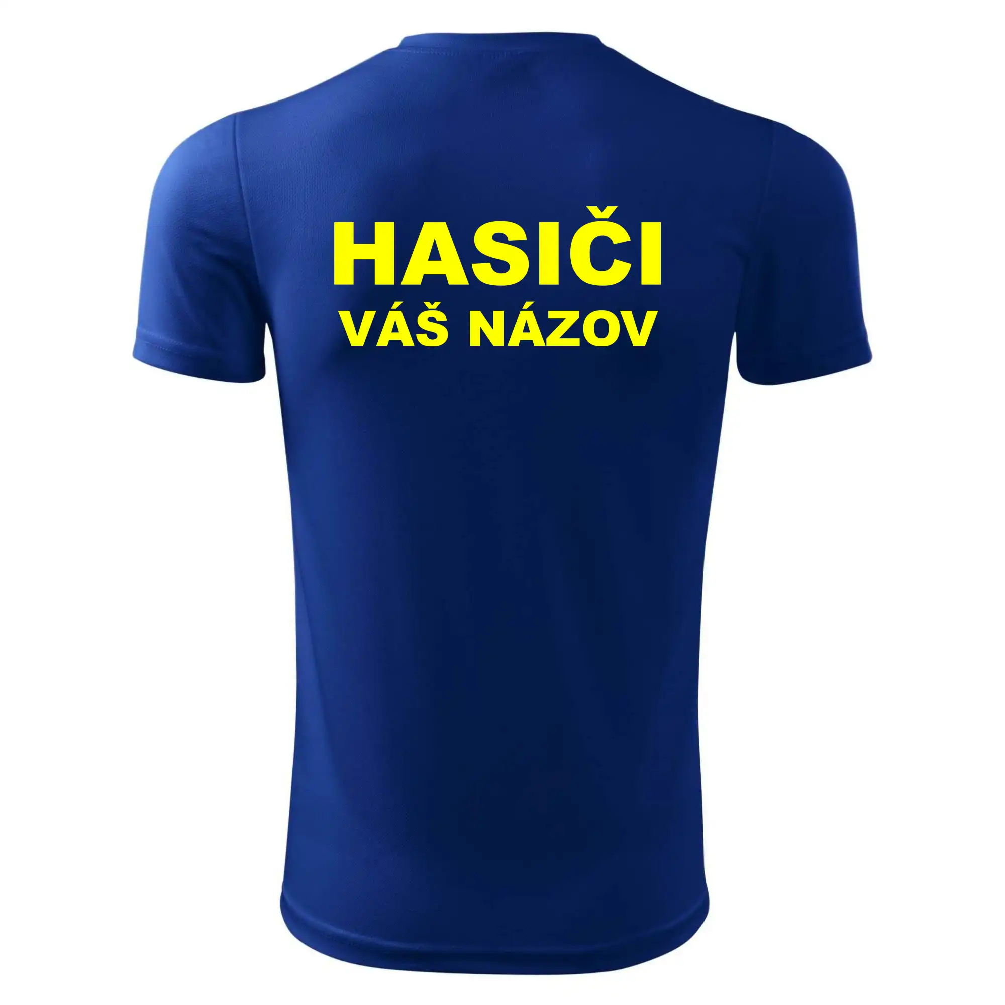 Hasiči - žltý nápis - váš názov zboru