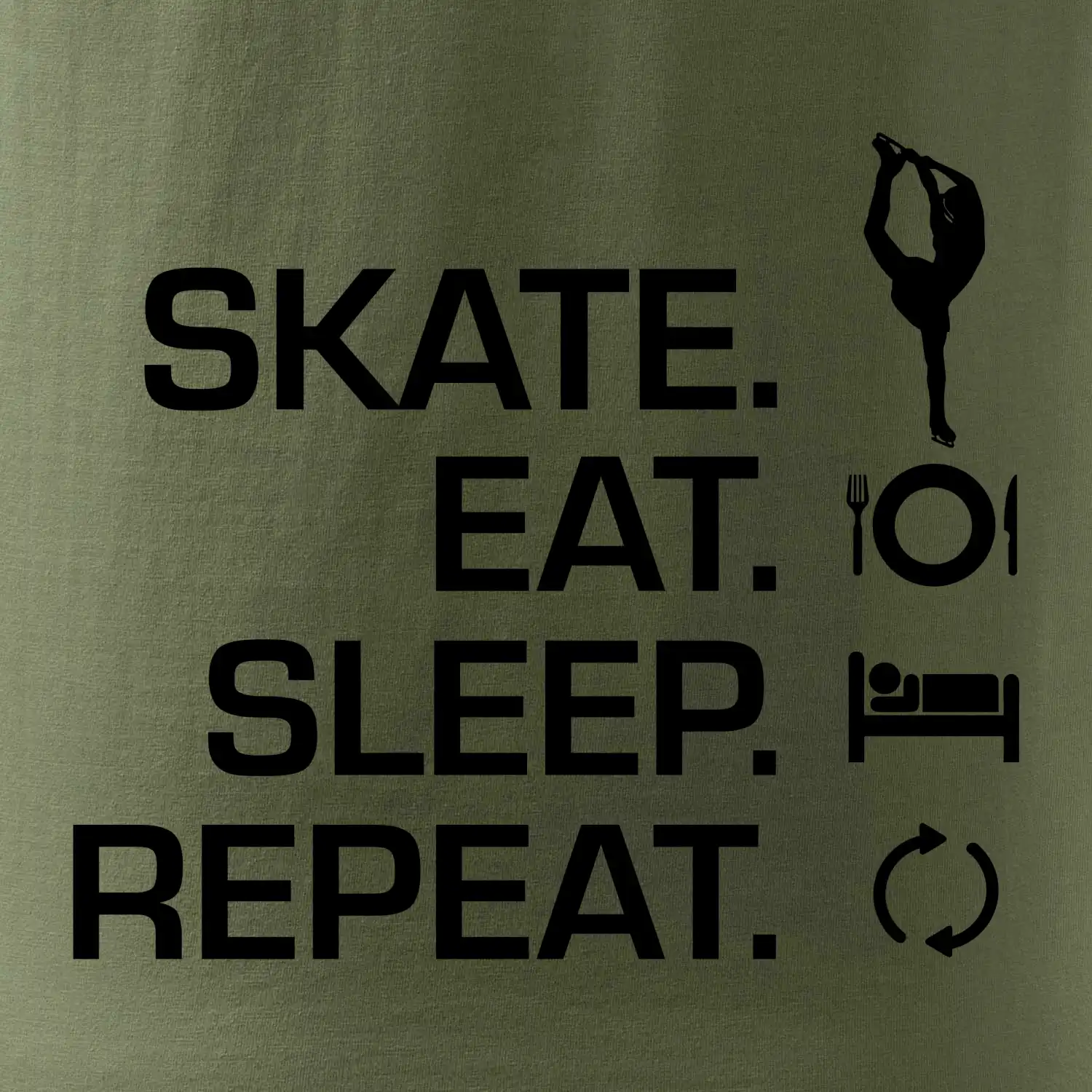 Eat sleep skate - lední bruslení