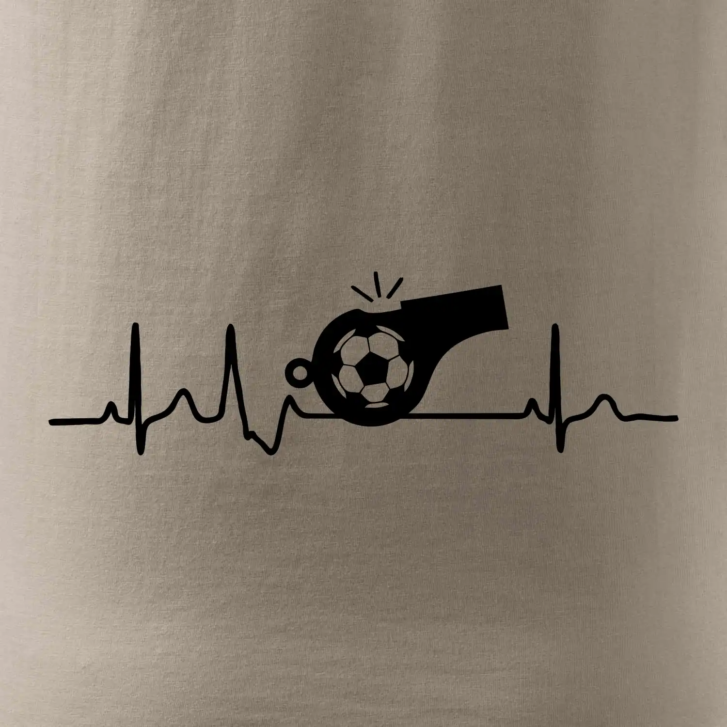 EKG fotbal rozhodčí a píšťalka