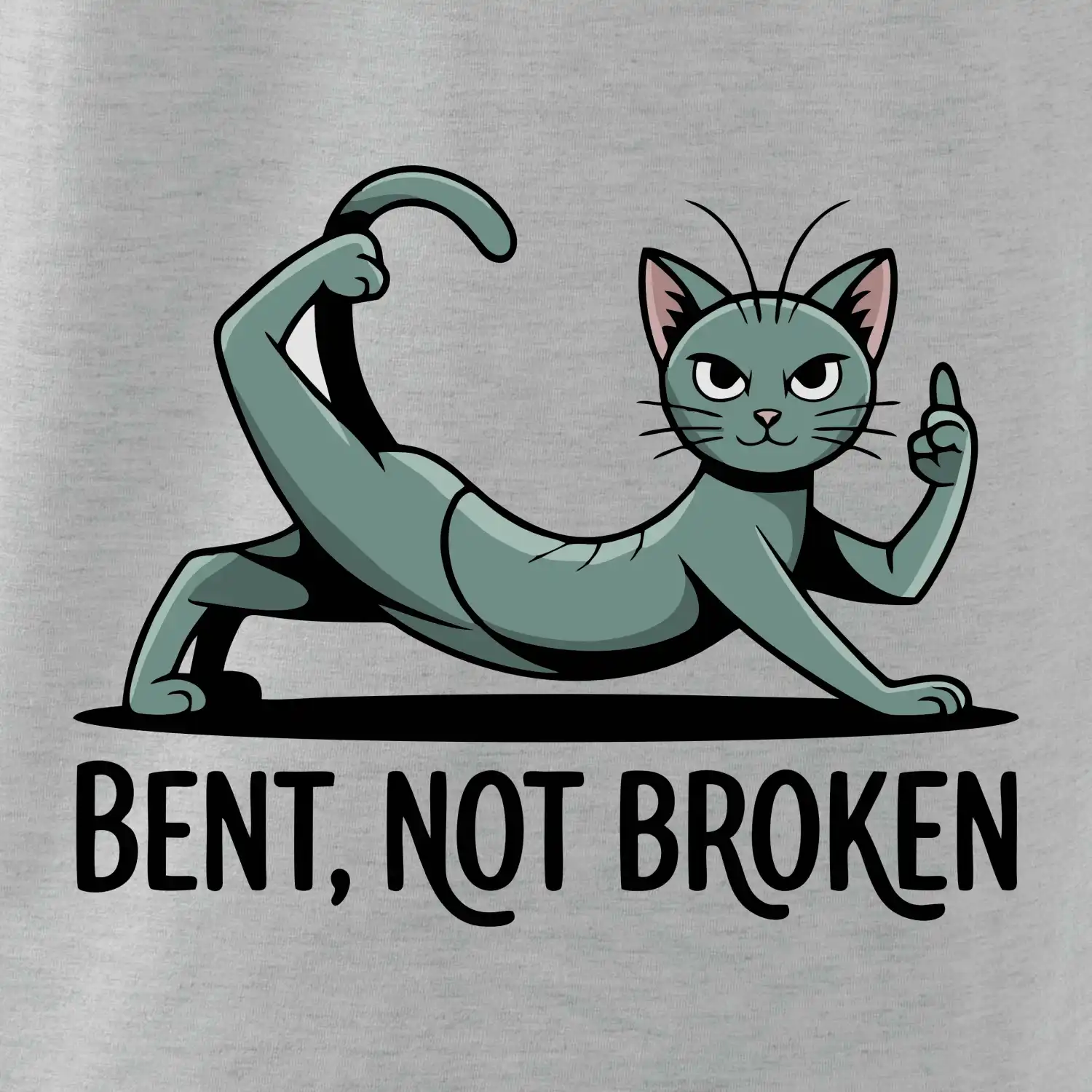 Bent, not broken zelená kočka
