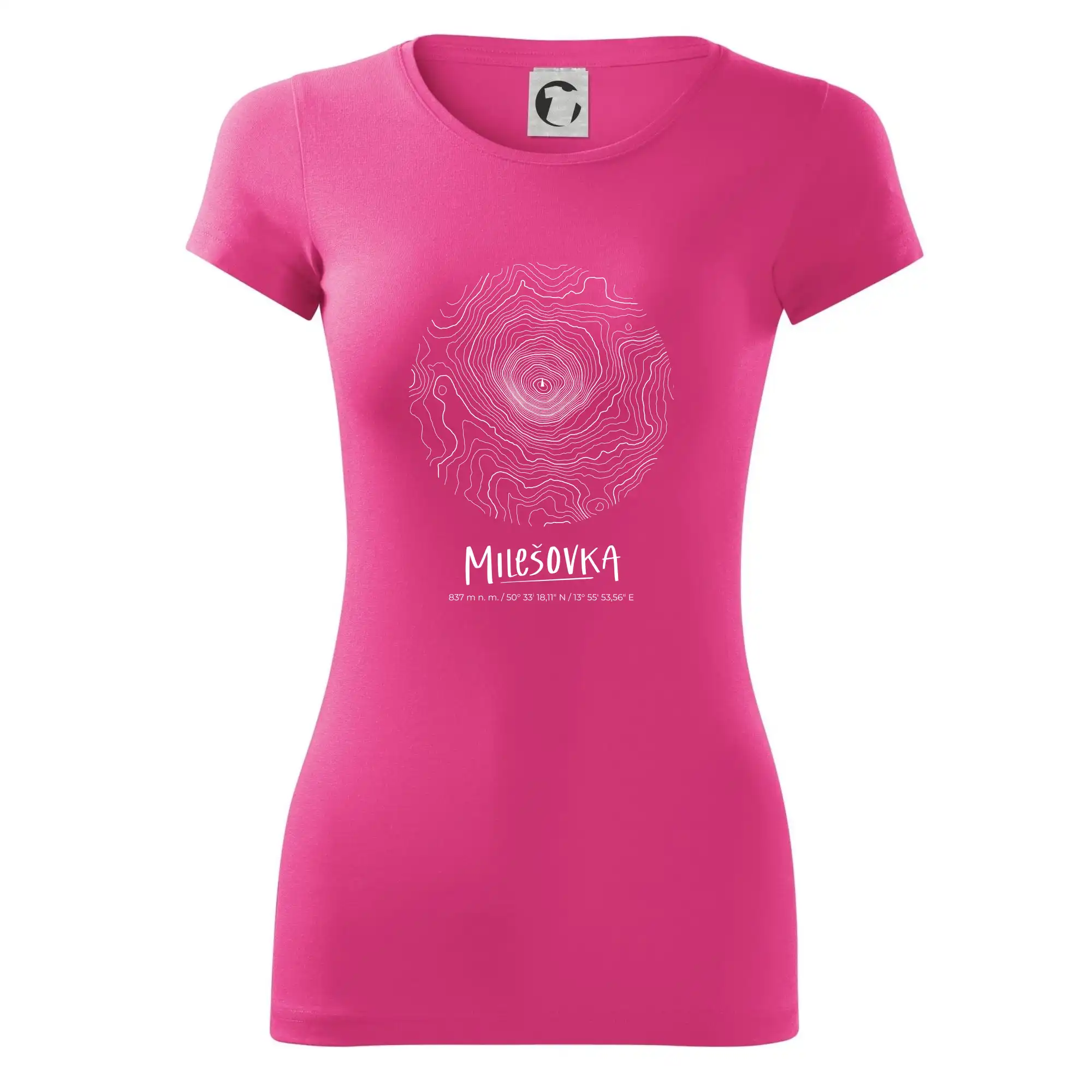 Milešovka - vrstevnice v kruhu