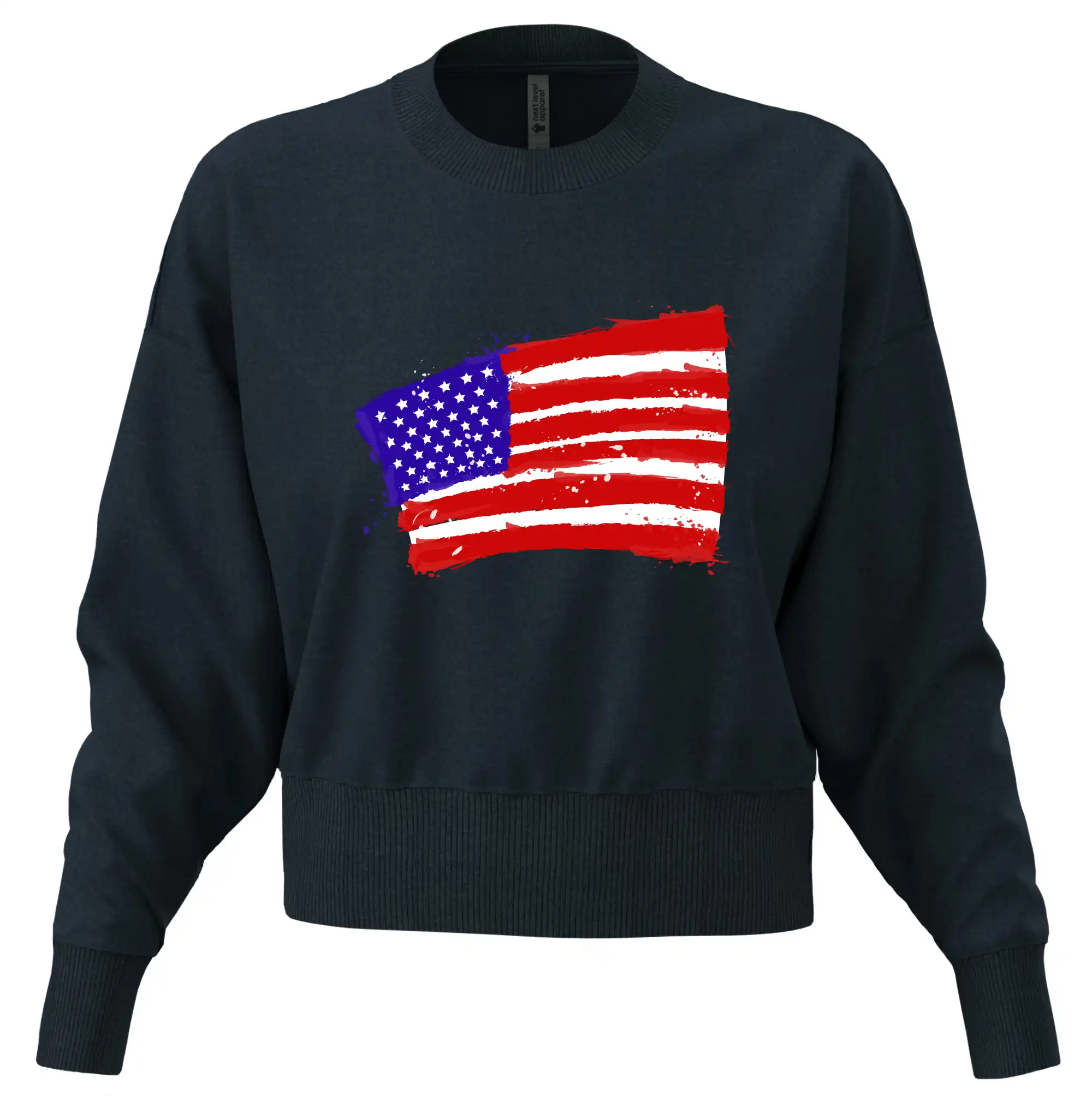 Americká vlajka ohnutá