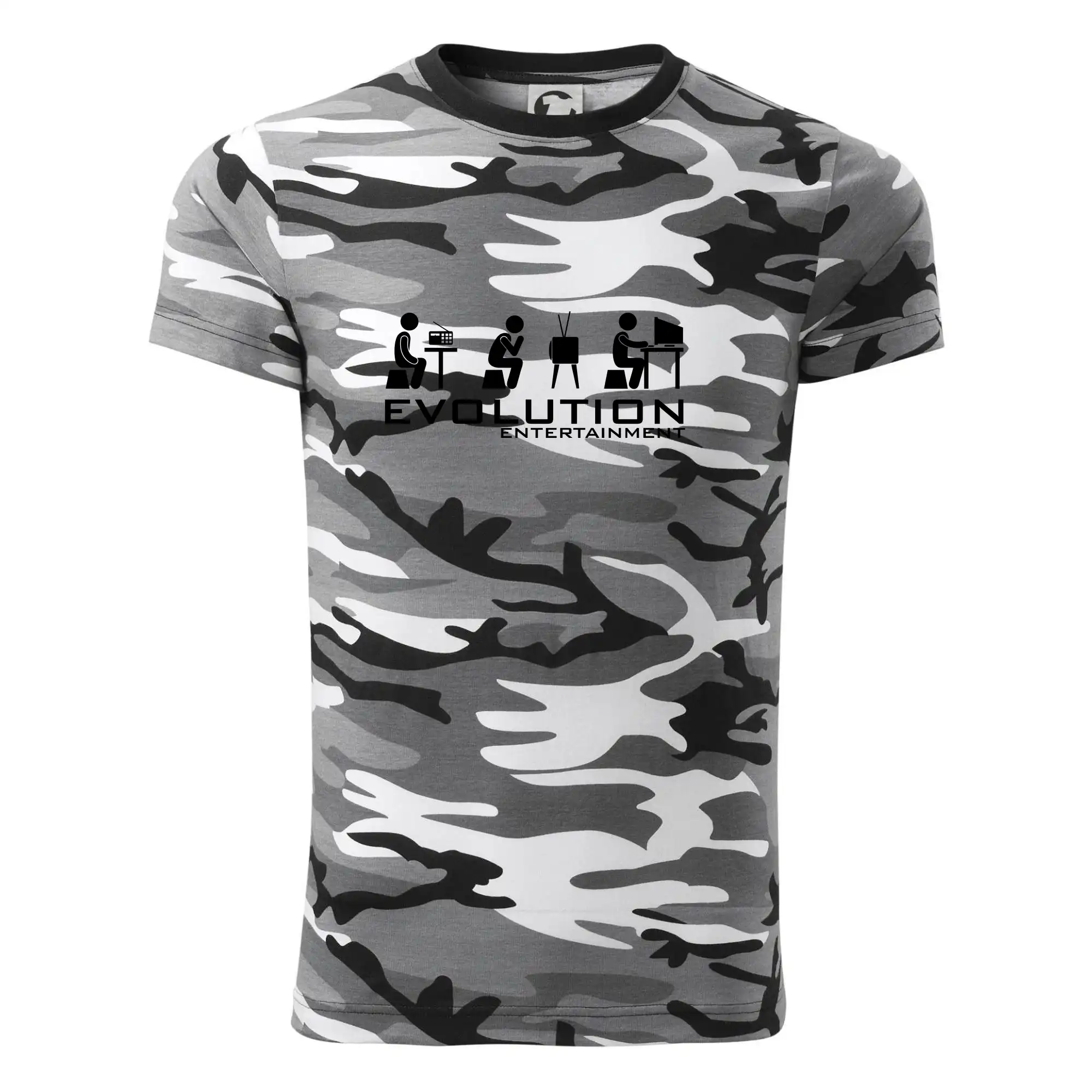 Tričká s potlačou evolúcia - Evolúcia zábavy - Army CAMOUFLAGE