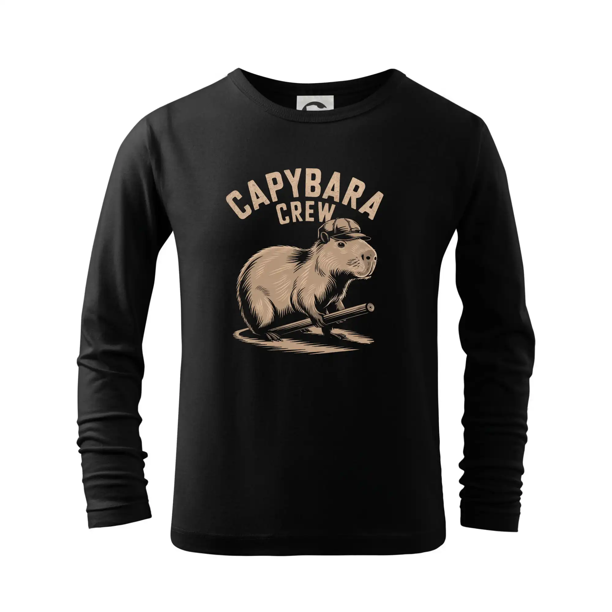Tričká so zvieratami - Capybara crew - Tričko detské Long Sleeve