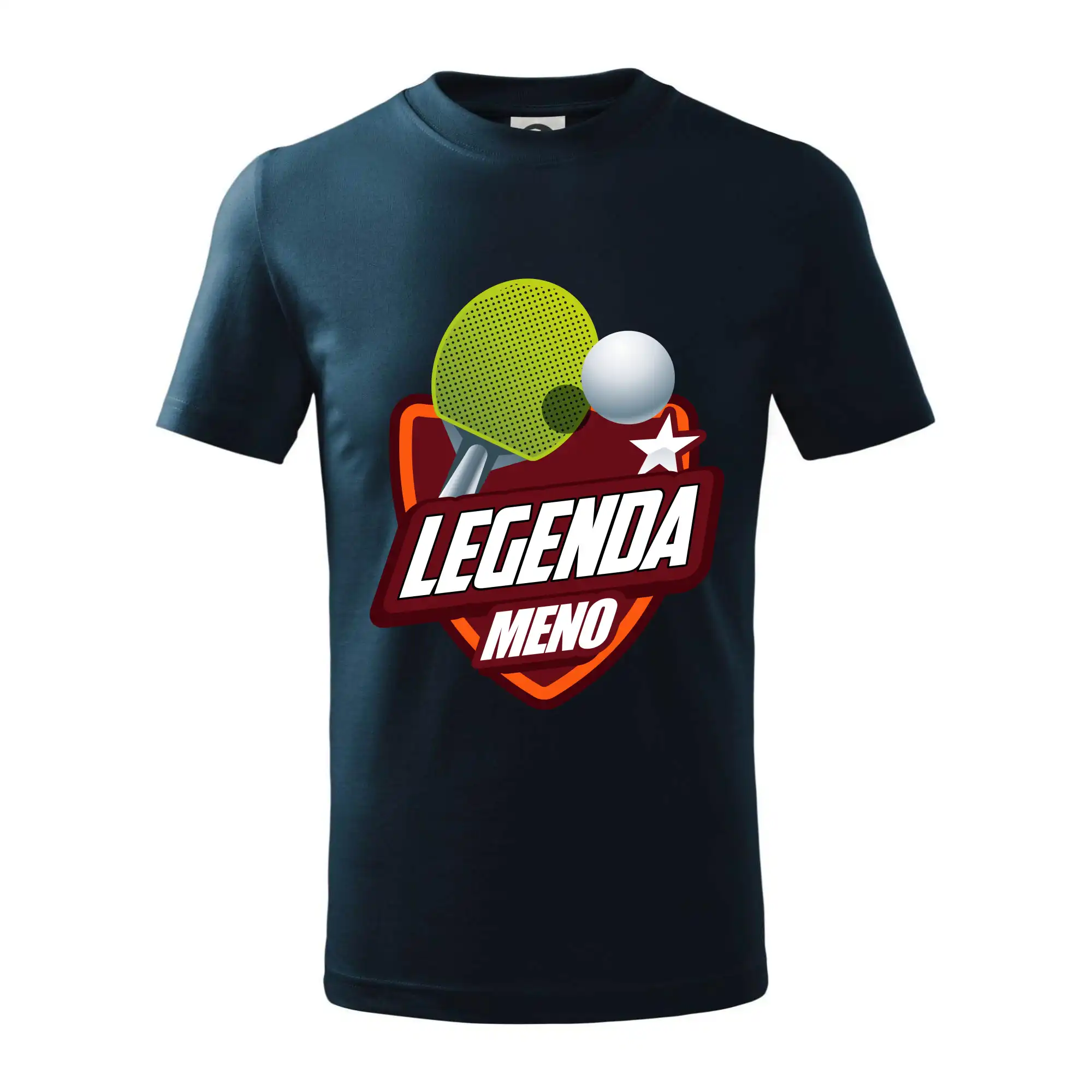 Ostatné športy - Stolný tenis - legenda a meno - Tričko detské bavlnené