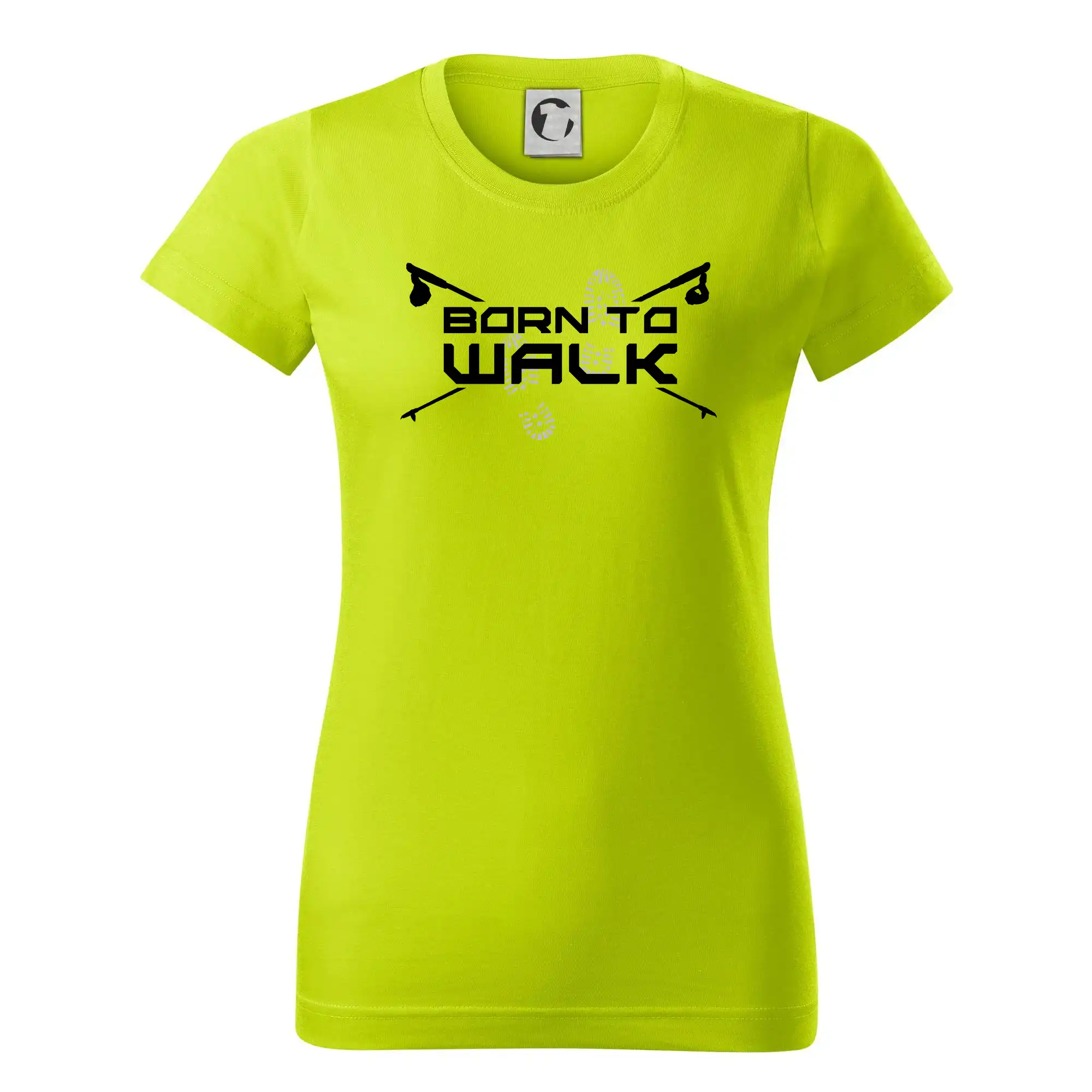 Trička pre cestovateľov - Born to walk - Dámske tričko basic - ľahko voľnejšie a dlhšie