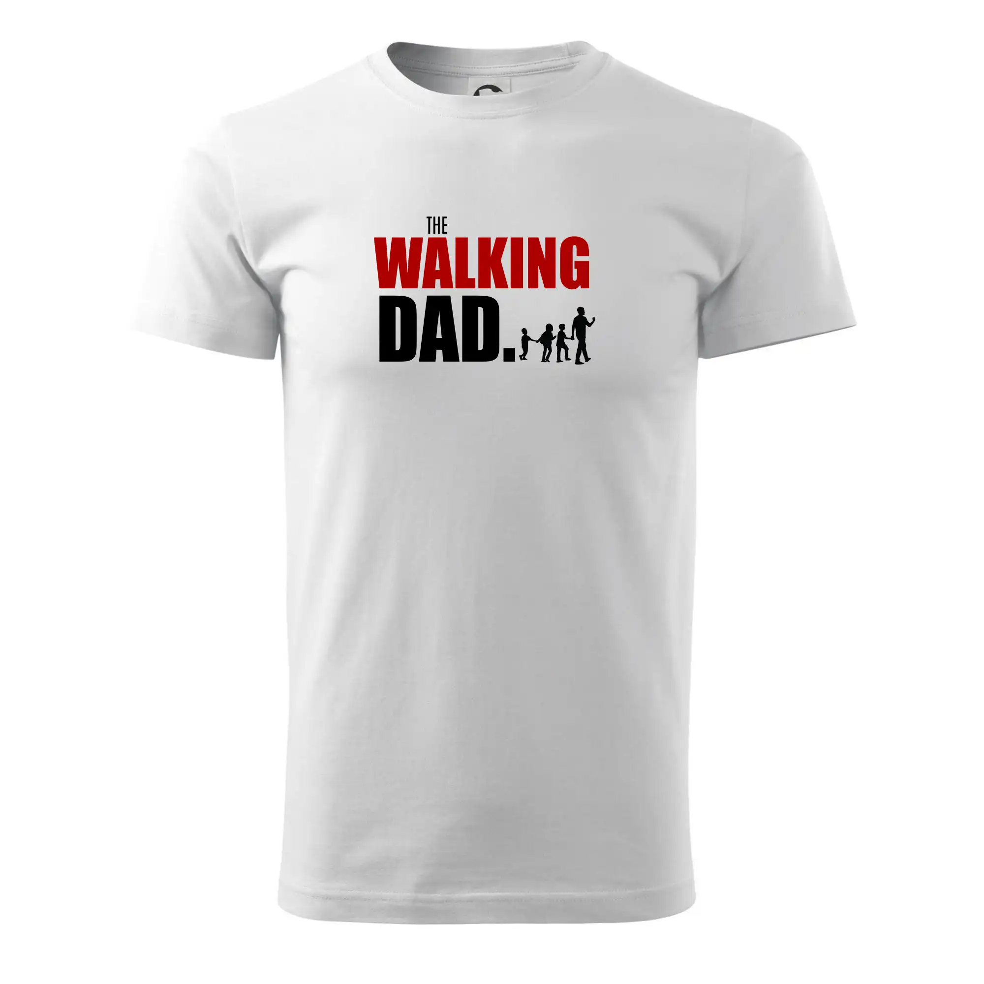 Najlepší darček pre otecka ku dňu otcov - The walking dad tri deti - Tričko extra veľké  (5-8XL)