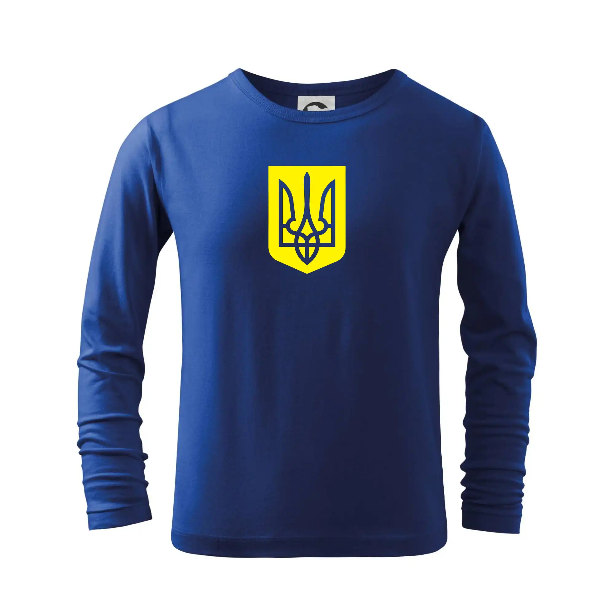 Tričká s vlajkou ukrajiny - Ukrajina znak žltý - Tričko detské Long Sleeve