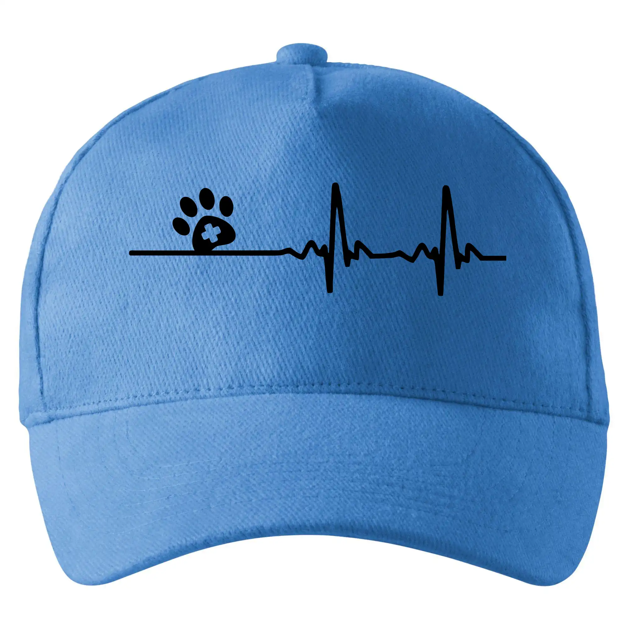 Vtipné tričká do práce - Veterinár EKG - Šiltovka so zahnutým šiltom a mosaznou sponou
