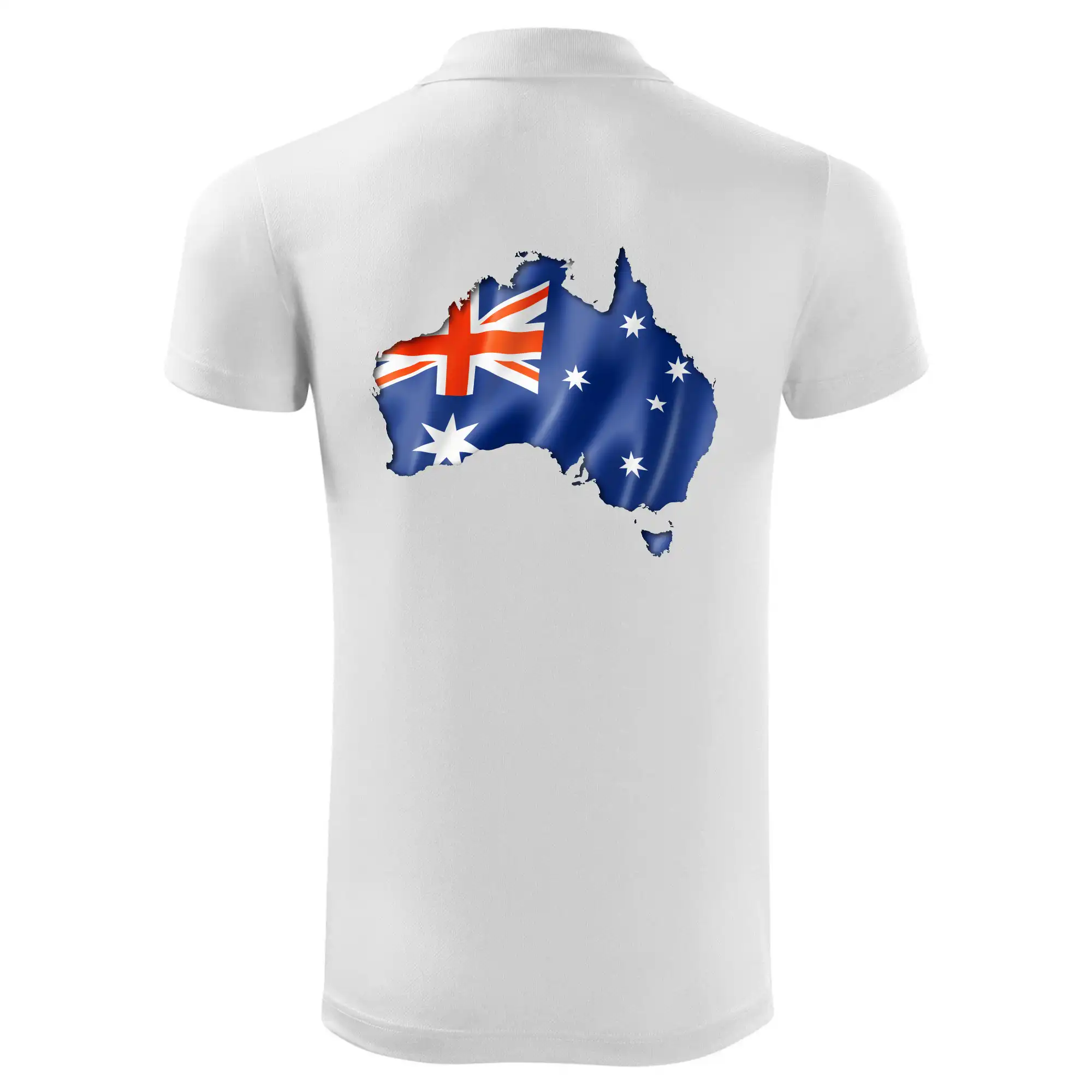 Austrálie - vlajka vlající mapa