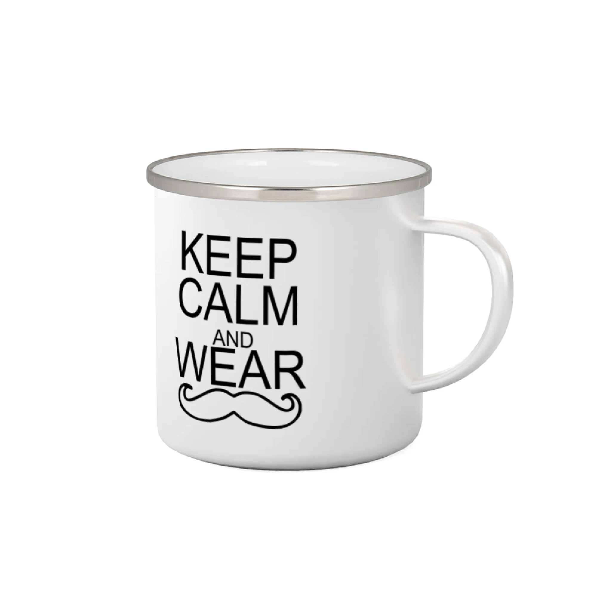 Tričká s fúzikmi - Keep calm and wear mustache - Plecháčik