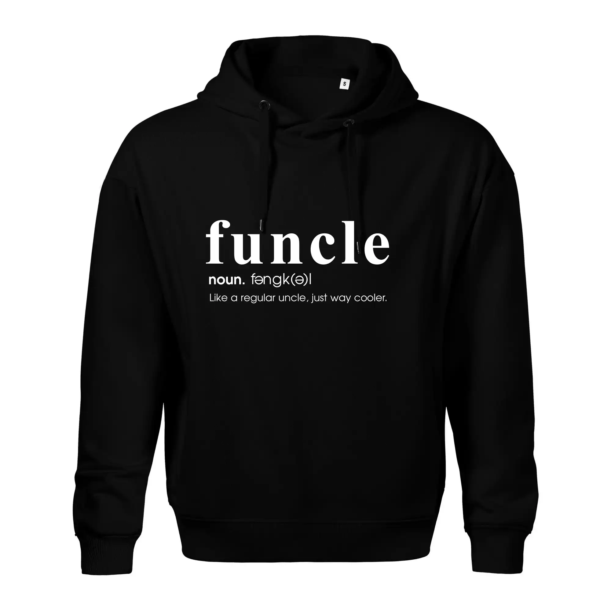 Rodinné tričká - Funcle - cooler uncle - Oversized mikina pánska Moon - kratšia + širšia