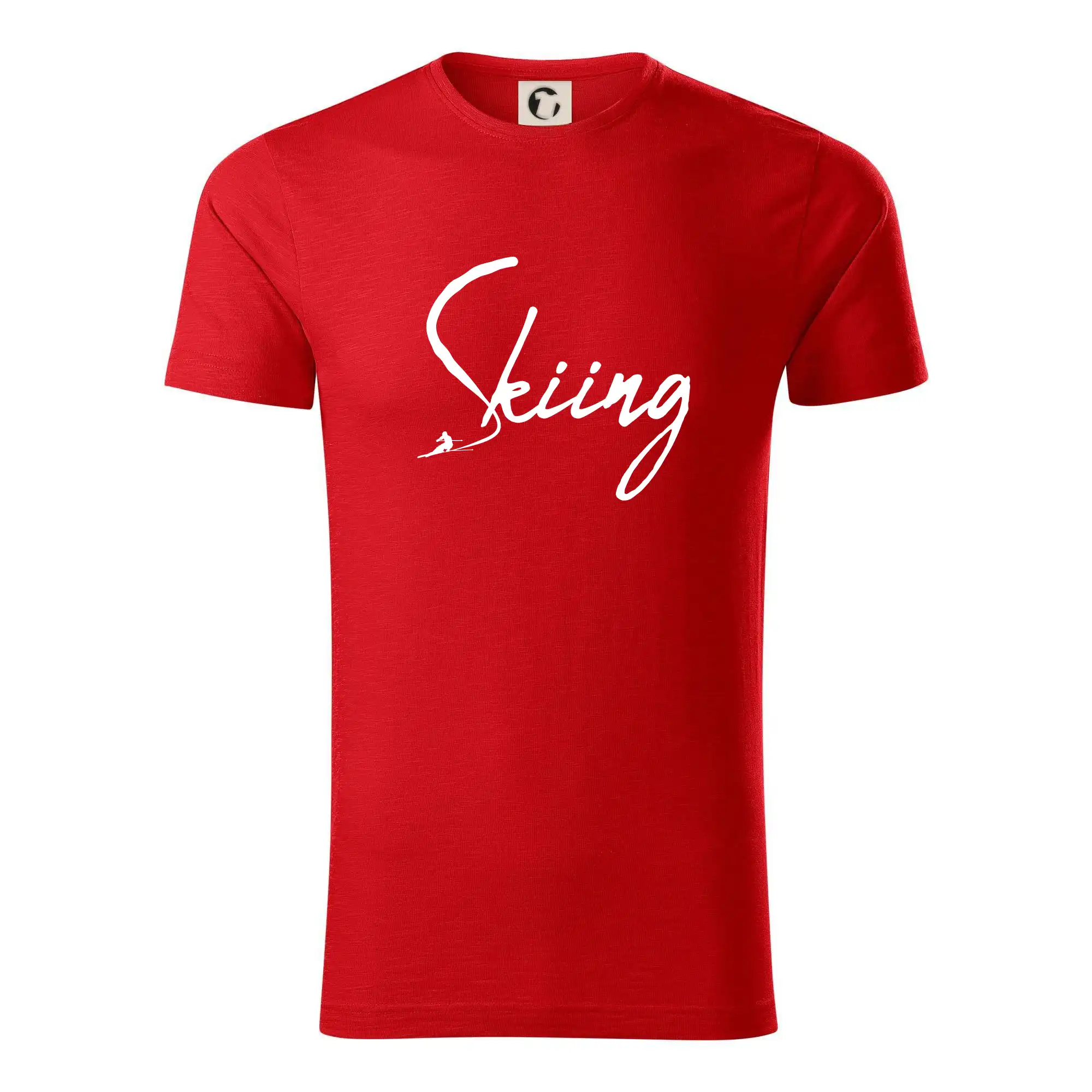 Skiing nápis lyžař