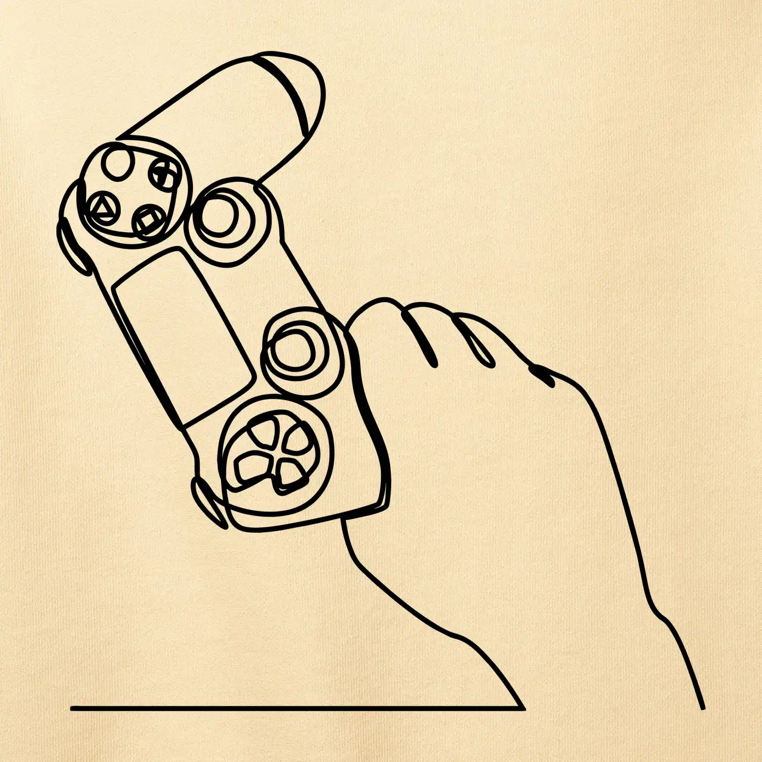 Herní ovladač jedním tahem